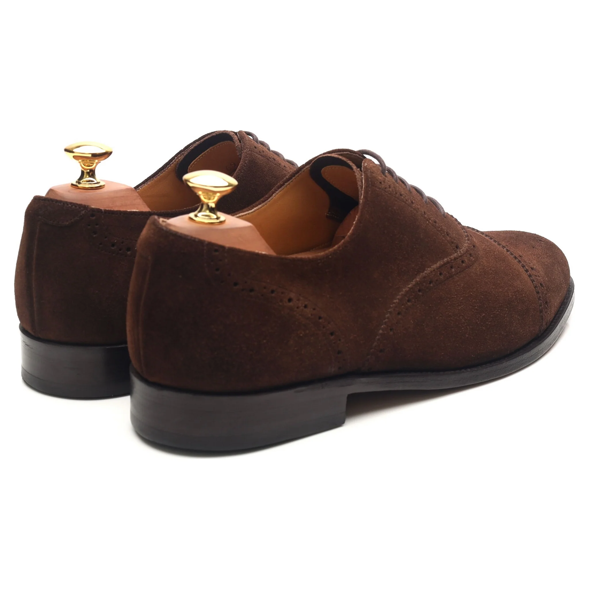 Brown Suede Oxford Semi Brogues UK 8.5 G - Image 5