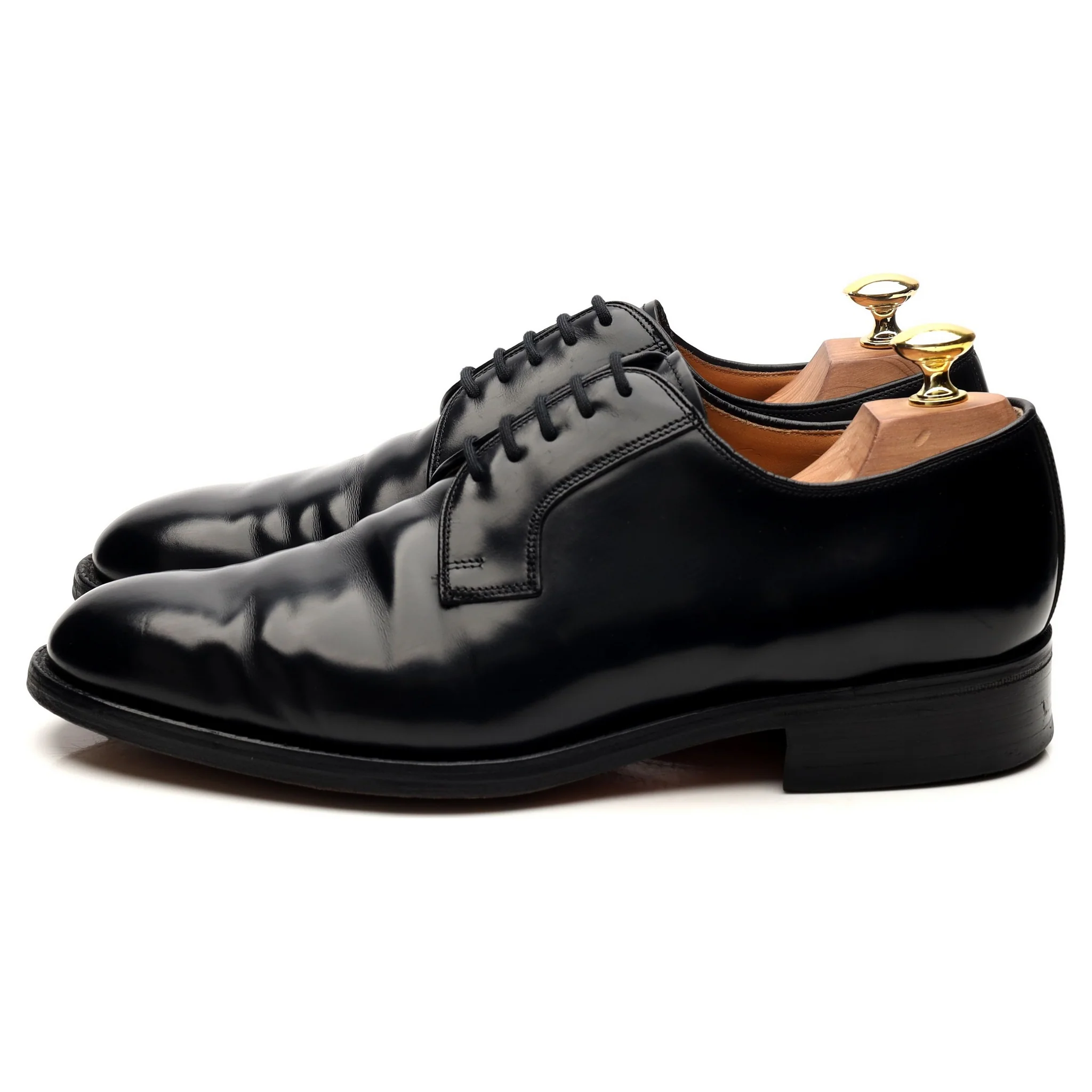 'Selwyn' Black Leather Derby UK 8 F - Image 2
