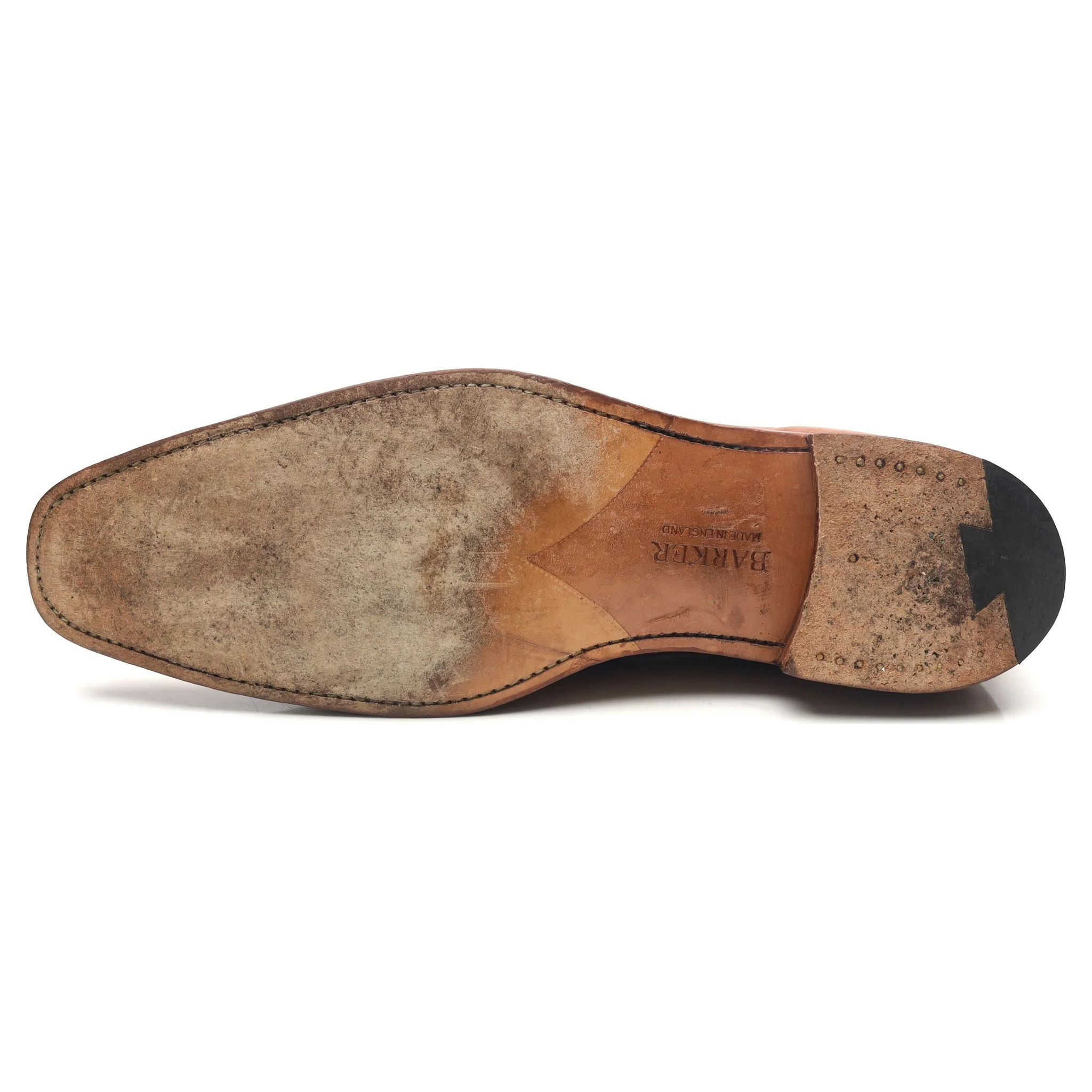 Tan Brown Leather Loafers UK 11 F - Image 10