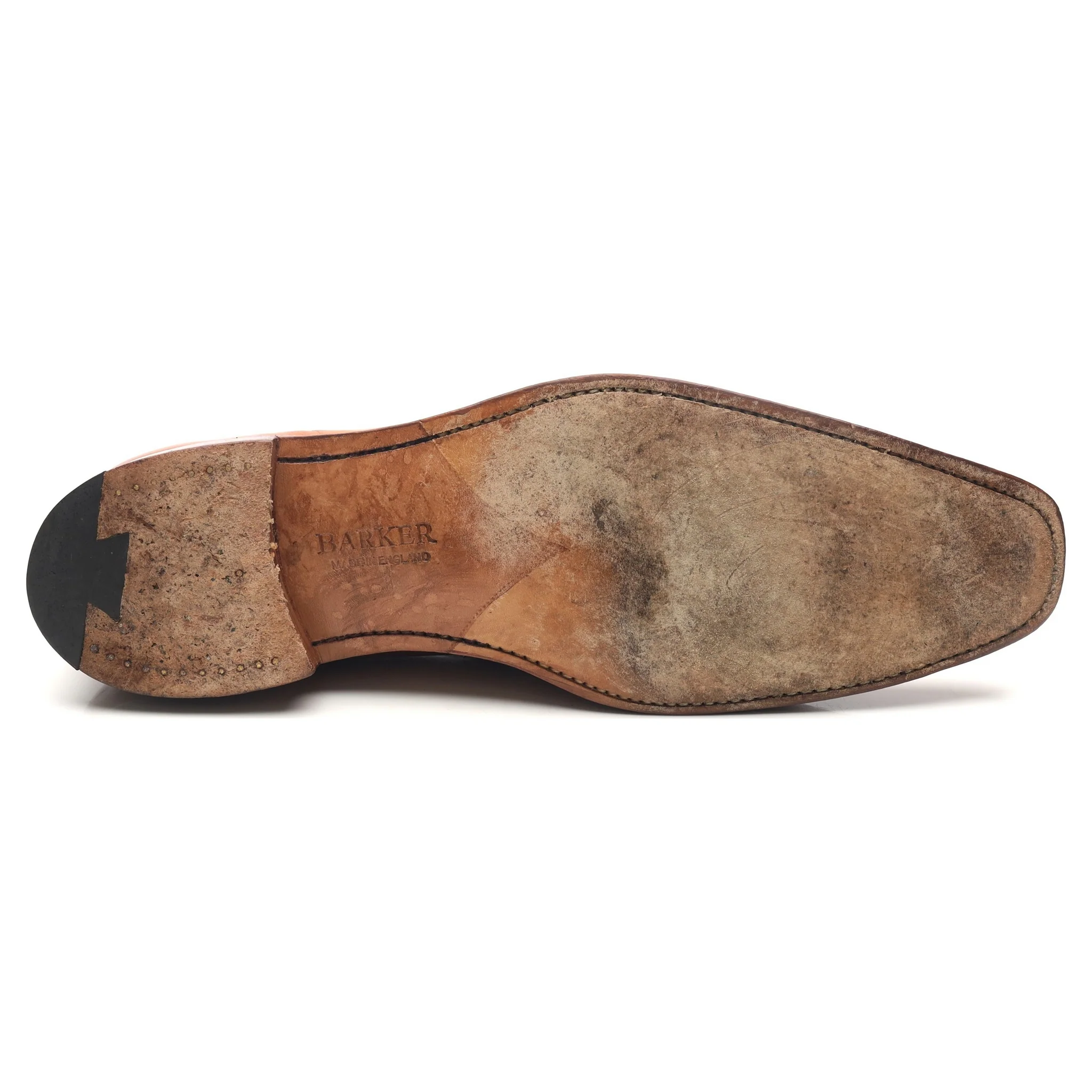 Tan Brown Leather Loafers UK 11 F - Image 11