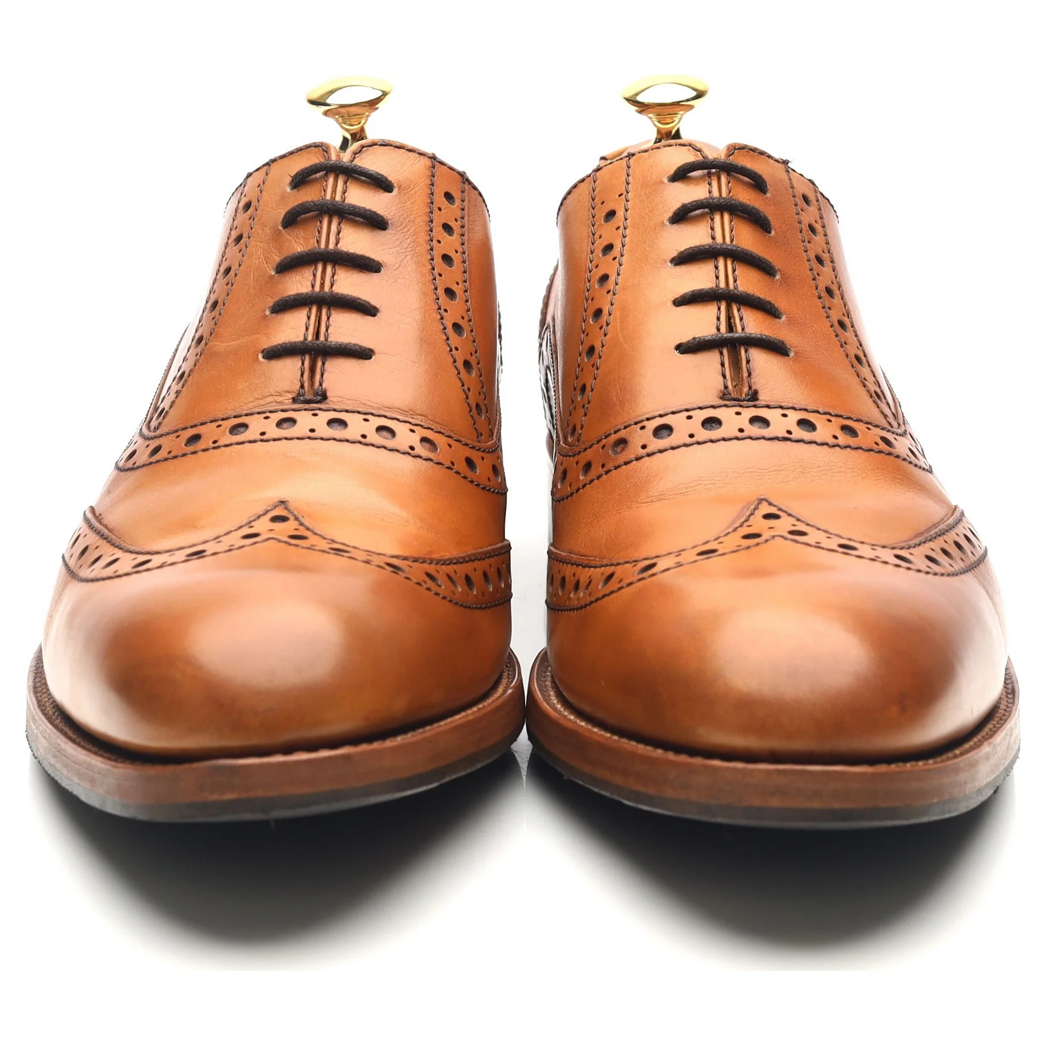 'Grant' Tan Brown Leather Brogues UK 10 F - Image 8