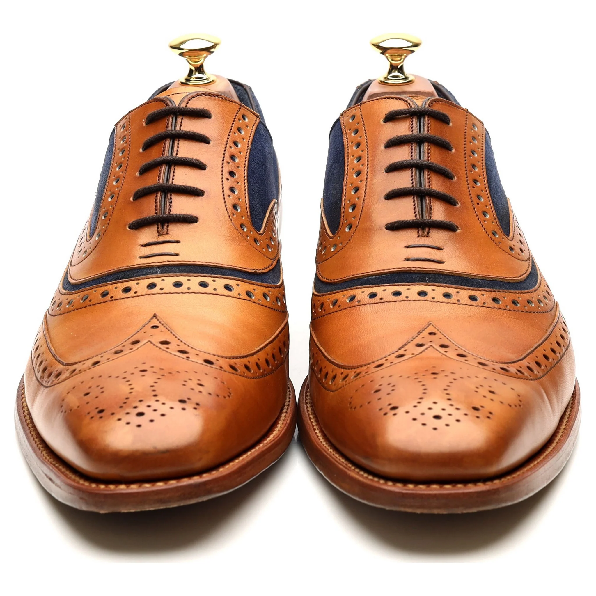 'McClean' Tan Brown Leather Brogues UK 9 F - Image 8