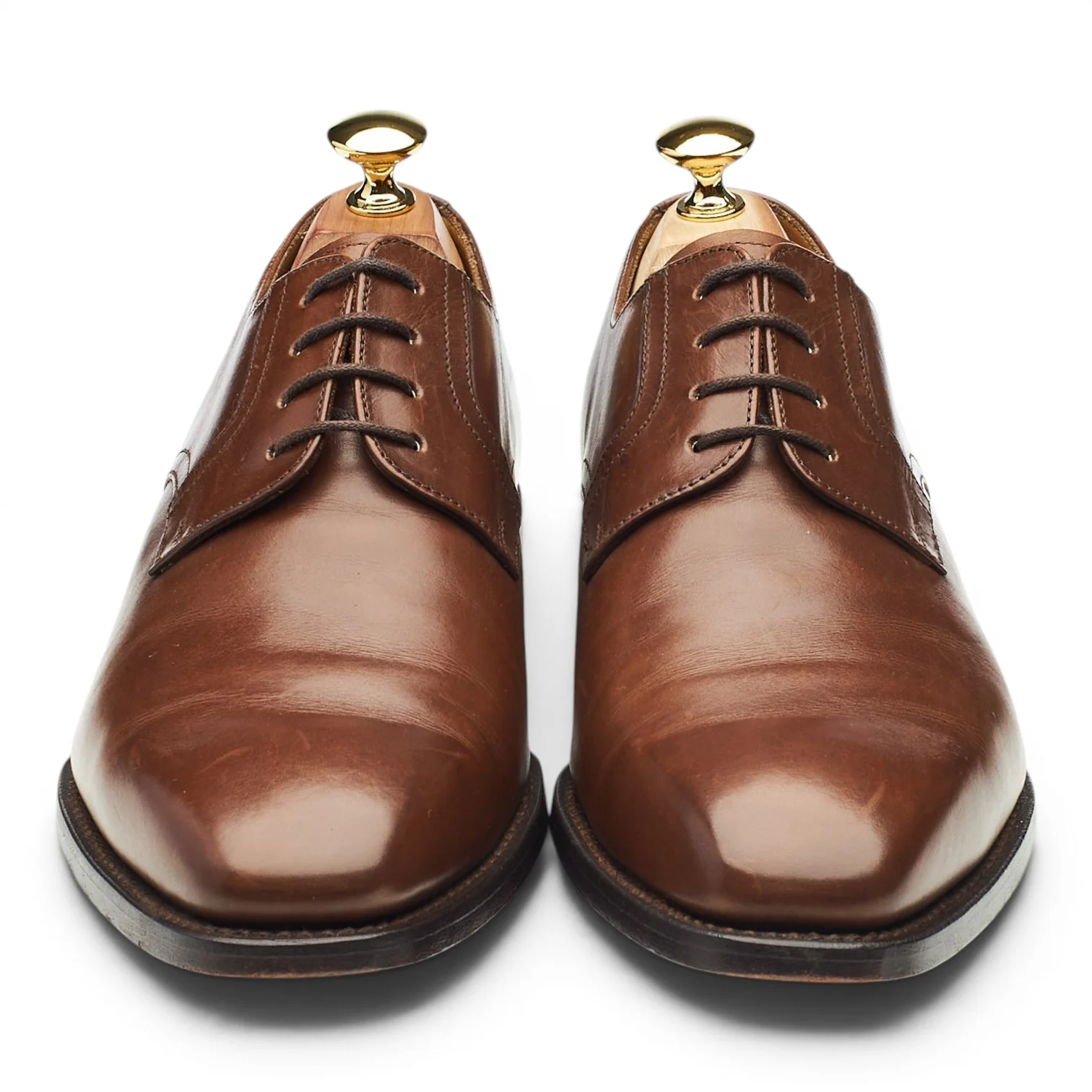 'Battersea' Brown Leather Derby UK 7 G - Image 2