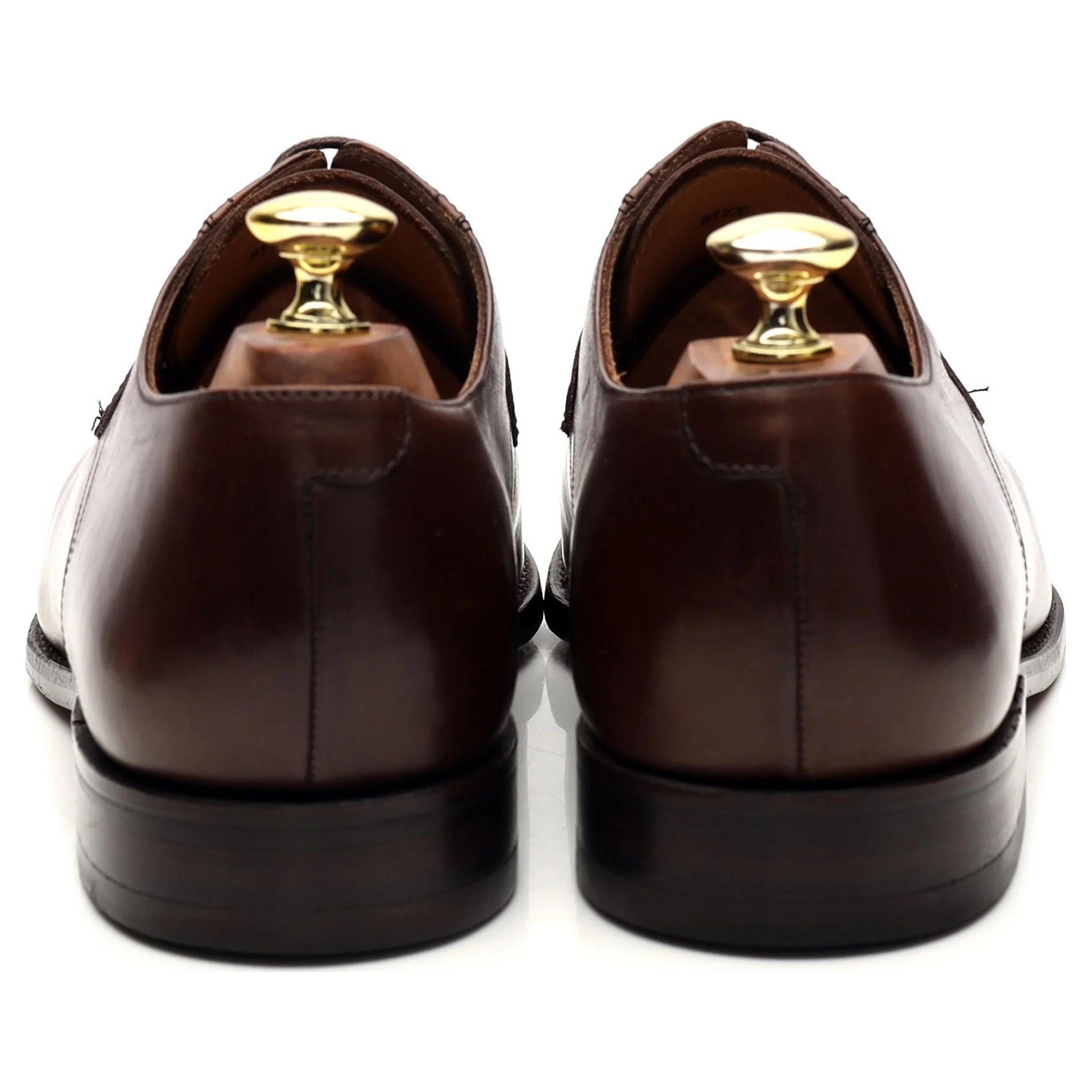 'Battersea' Brown Leather Derby UK 7 G - Image 4