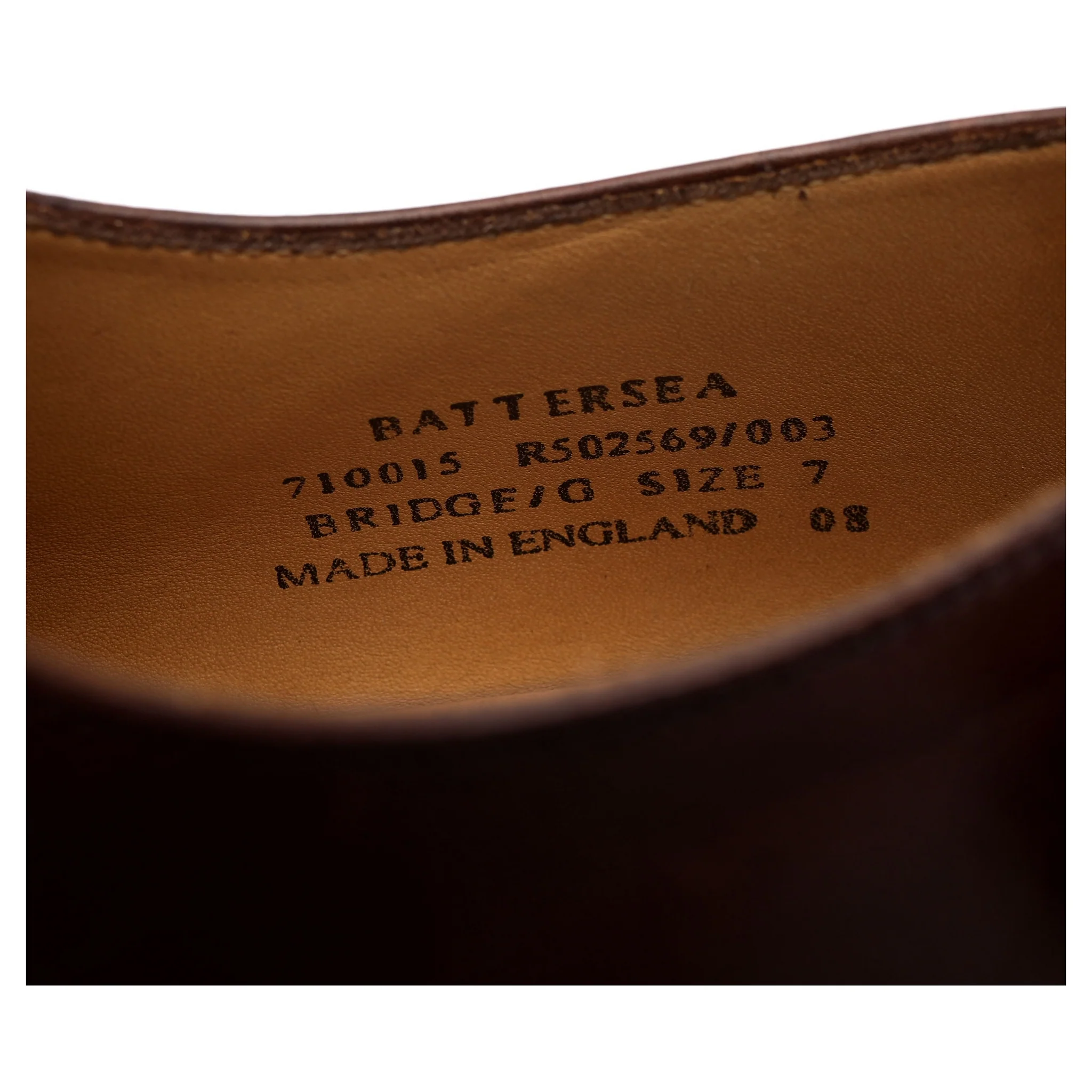 'Battersea' Brown Leather Derby UK 7 G - Image 7
