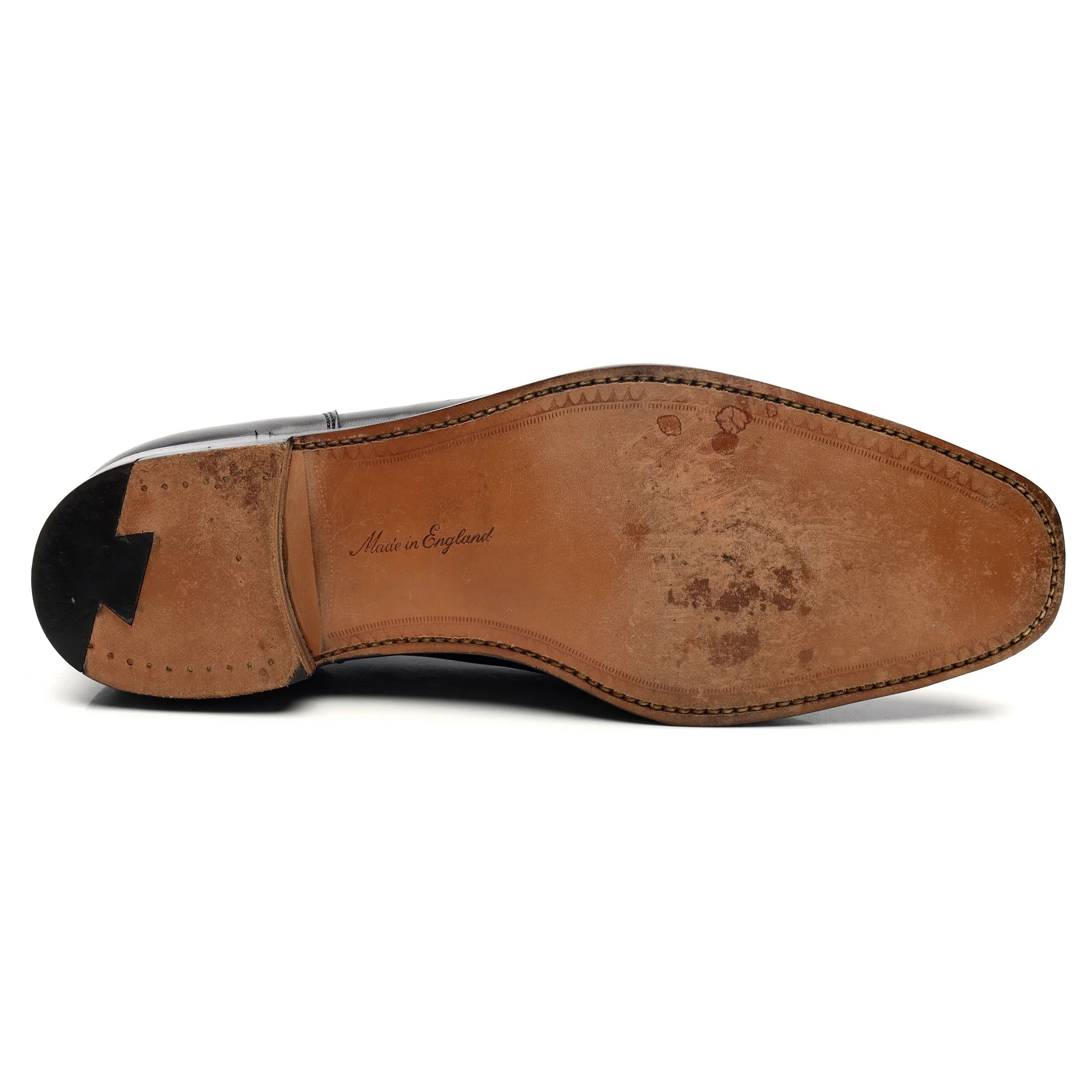 Beams Black Leather Split Toe Derby UK 9 E - Image 11