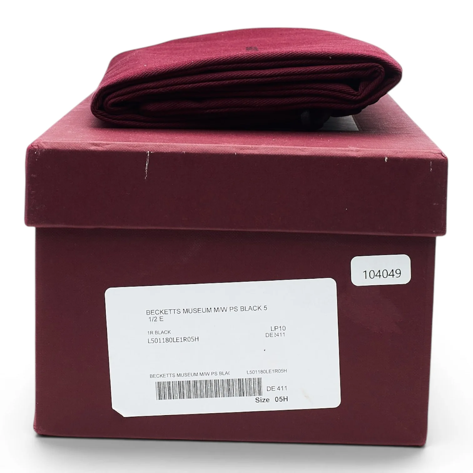'Becketts' Black Museum Leather Oxford UK 5.5 E - Image 8