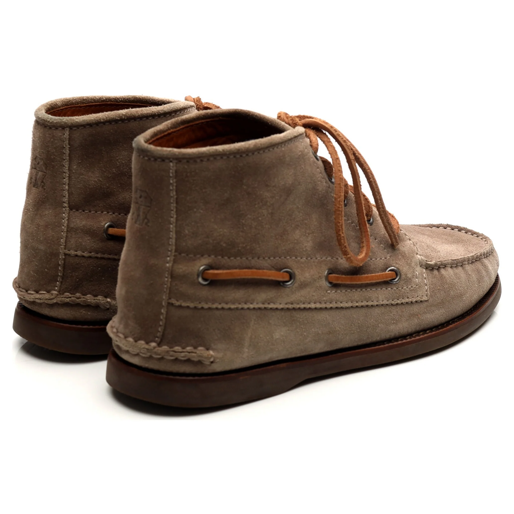 Beige Suede Moccasin Boots UK 7 EU 41 - Image 5