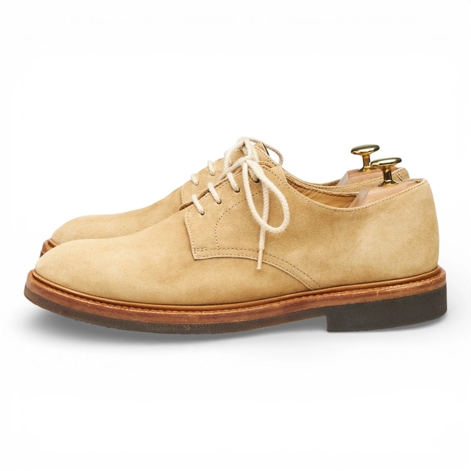 Beige Suede Derby UK 8 EU 42 - Image 3
