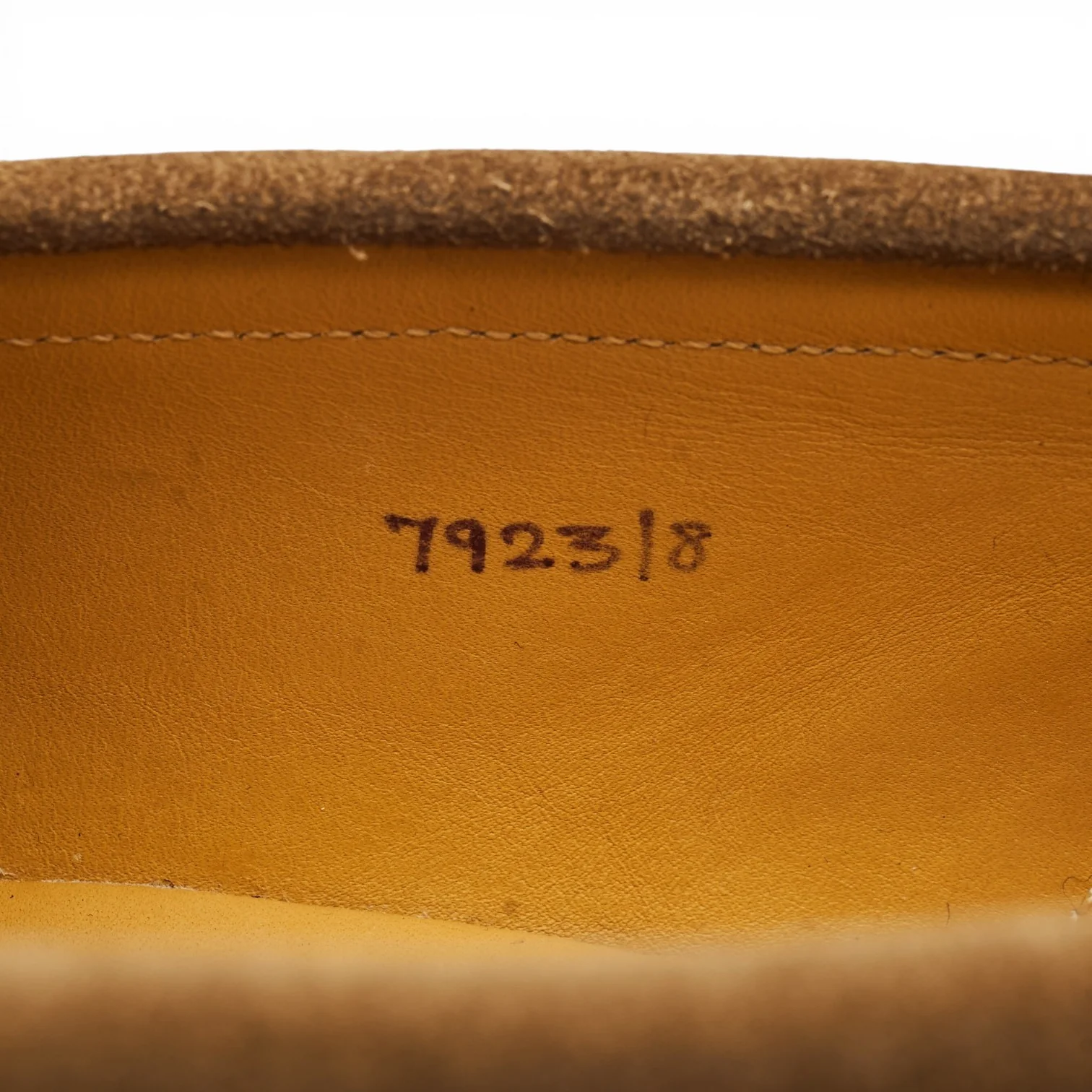 Tan Brown Suede Loafers UK 8 - Image 7