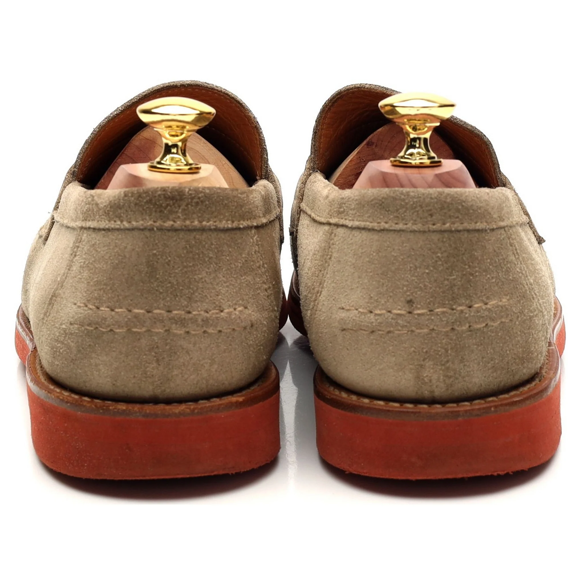 Beige Suede Loafers UK 8 - Image 4