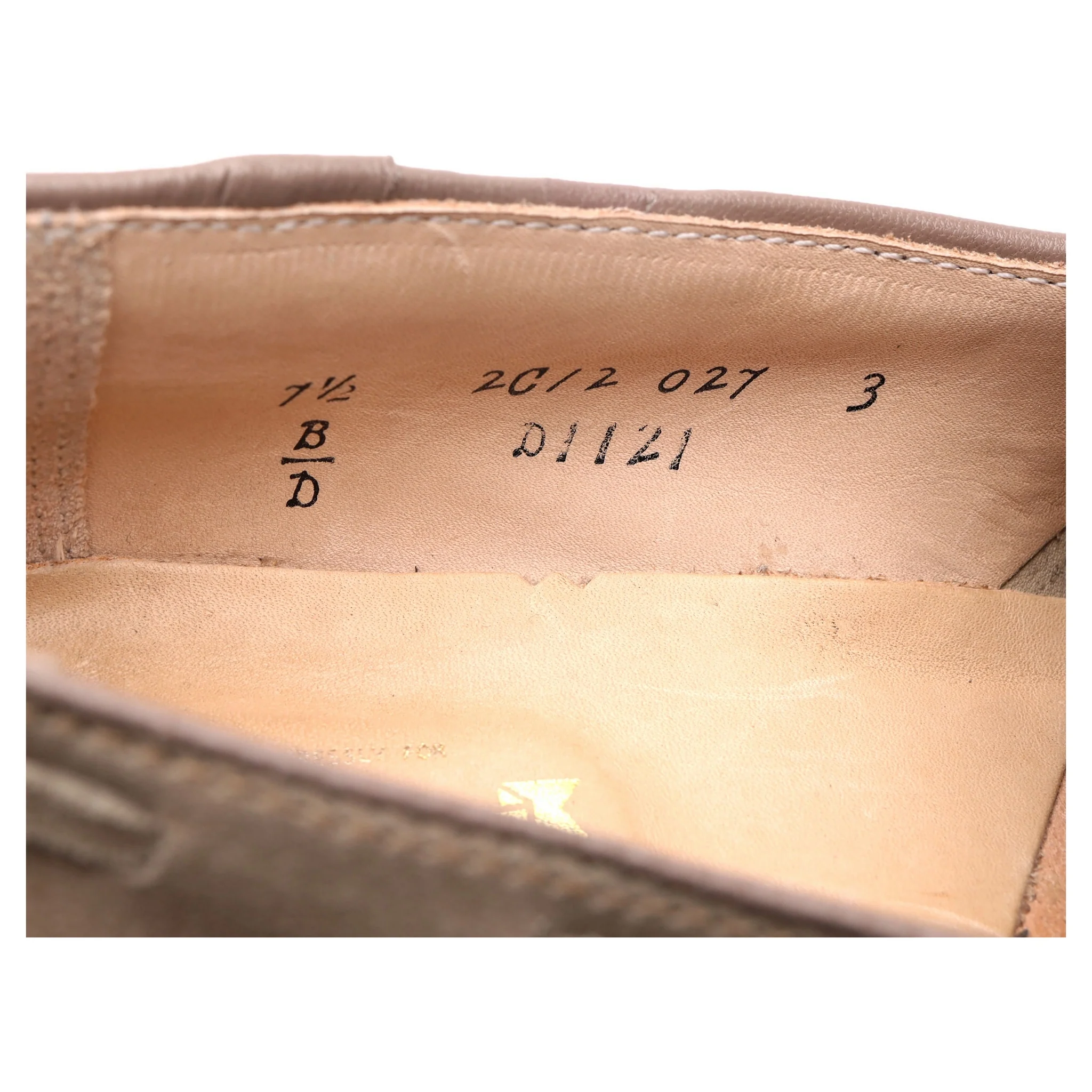 'D1121' Beige Suede Tassel Loafers UK 7 US 7.5 D - Image 13