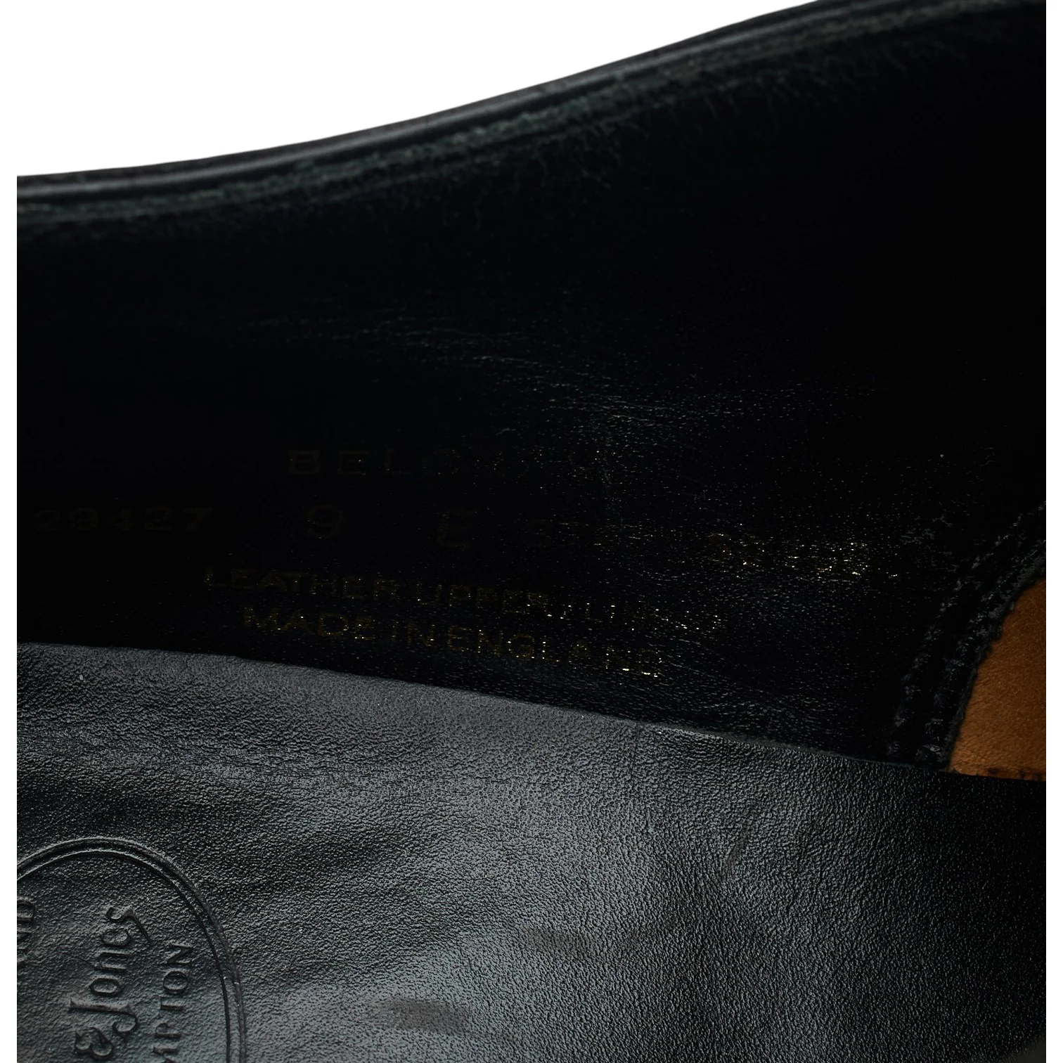 'Belgrave' Black Leather Oxford Brogues UK 9 E - Image 7