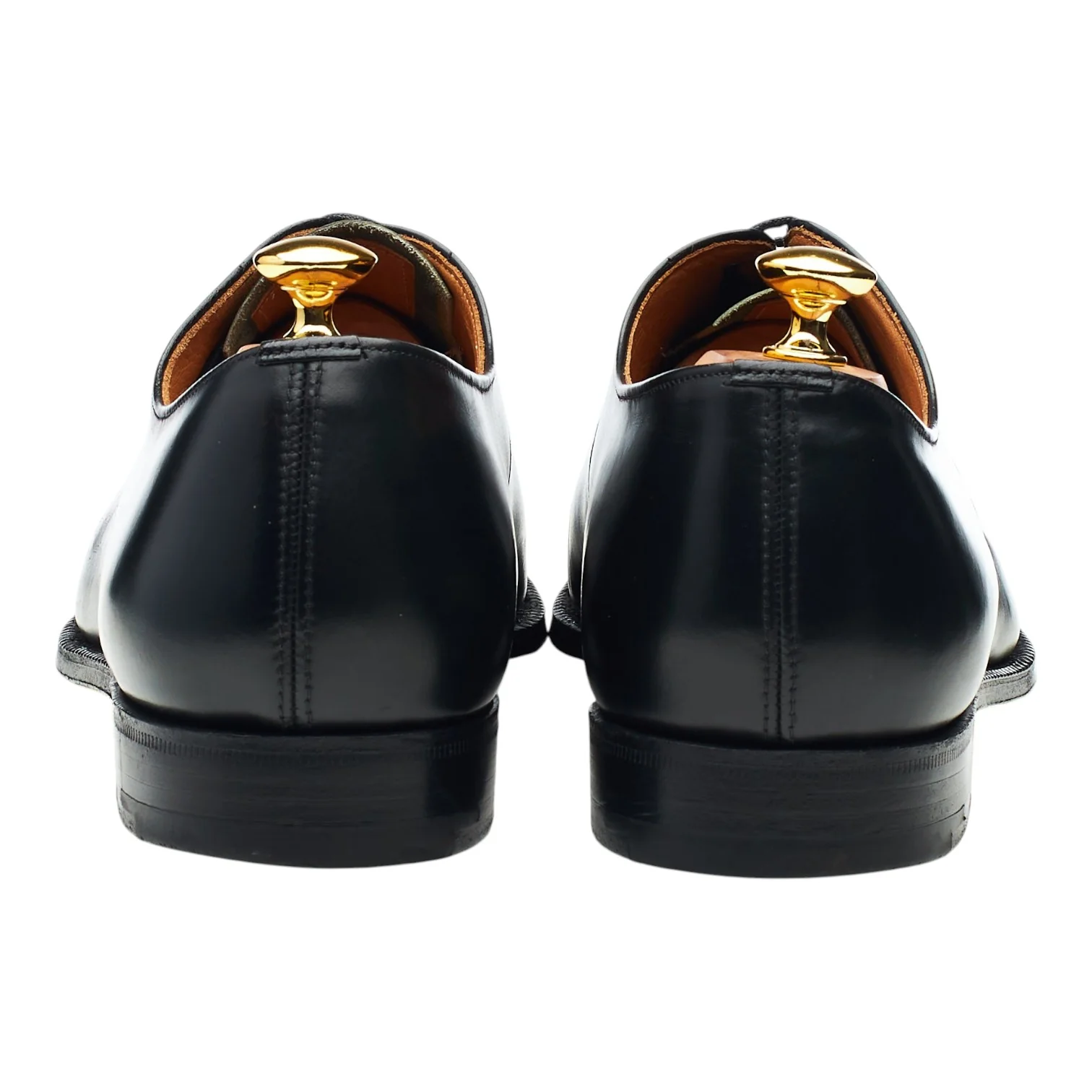'Belmont' Black Leather Oxford UK 12 F - Image 4