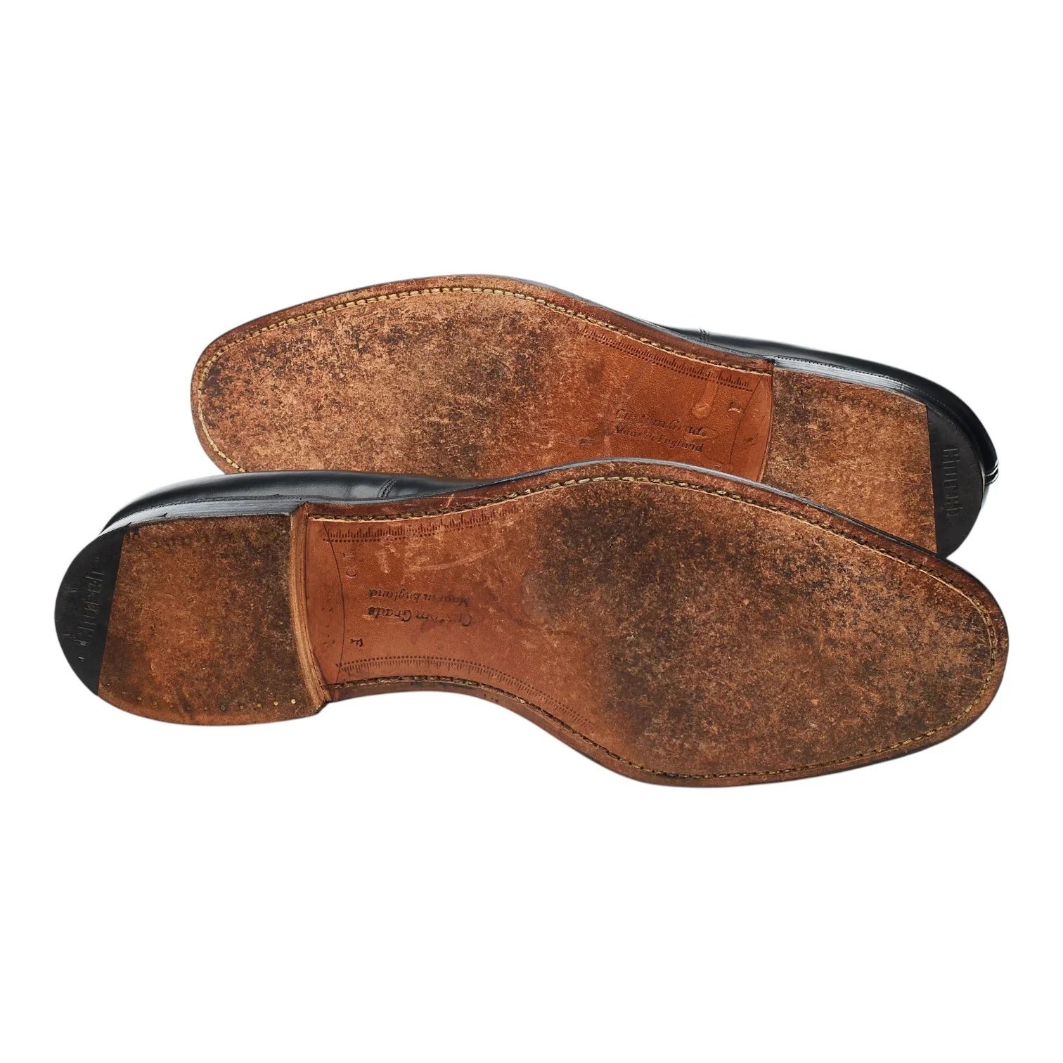 'Belmont' Black Leather Oxford UK 12 F - Image 5