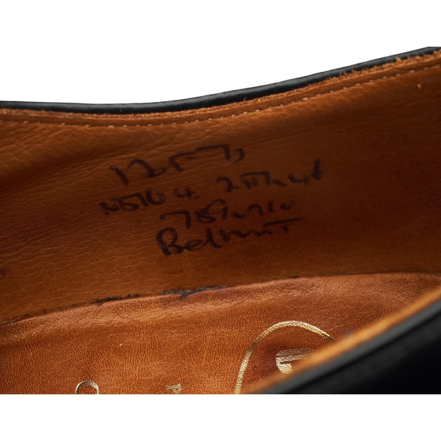 'Belmont' Black Leather Oxford UK 12 F - Image 7