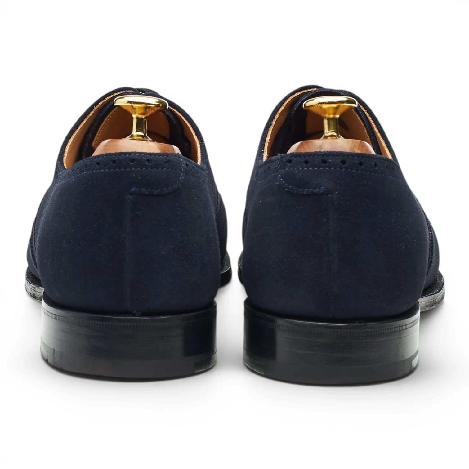 'Berlin' Navy Blue Suede Oxford Brogues UK 8 G - Image 4