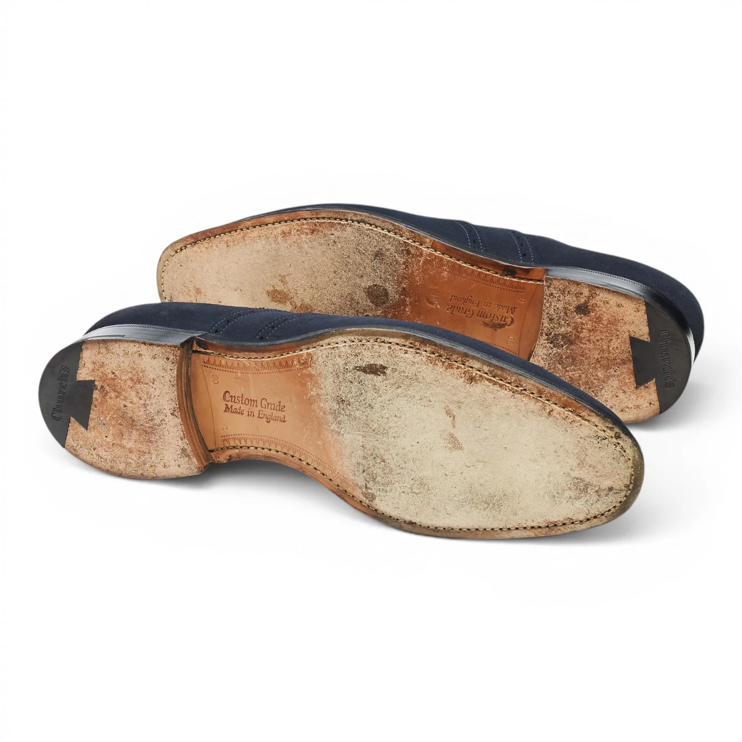 'Berlin' Navy Blue Suede Oxford Brogues UK 8 G - Image 5