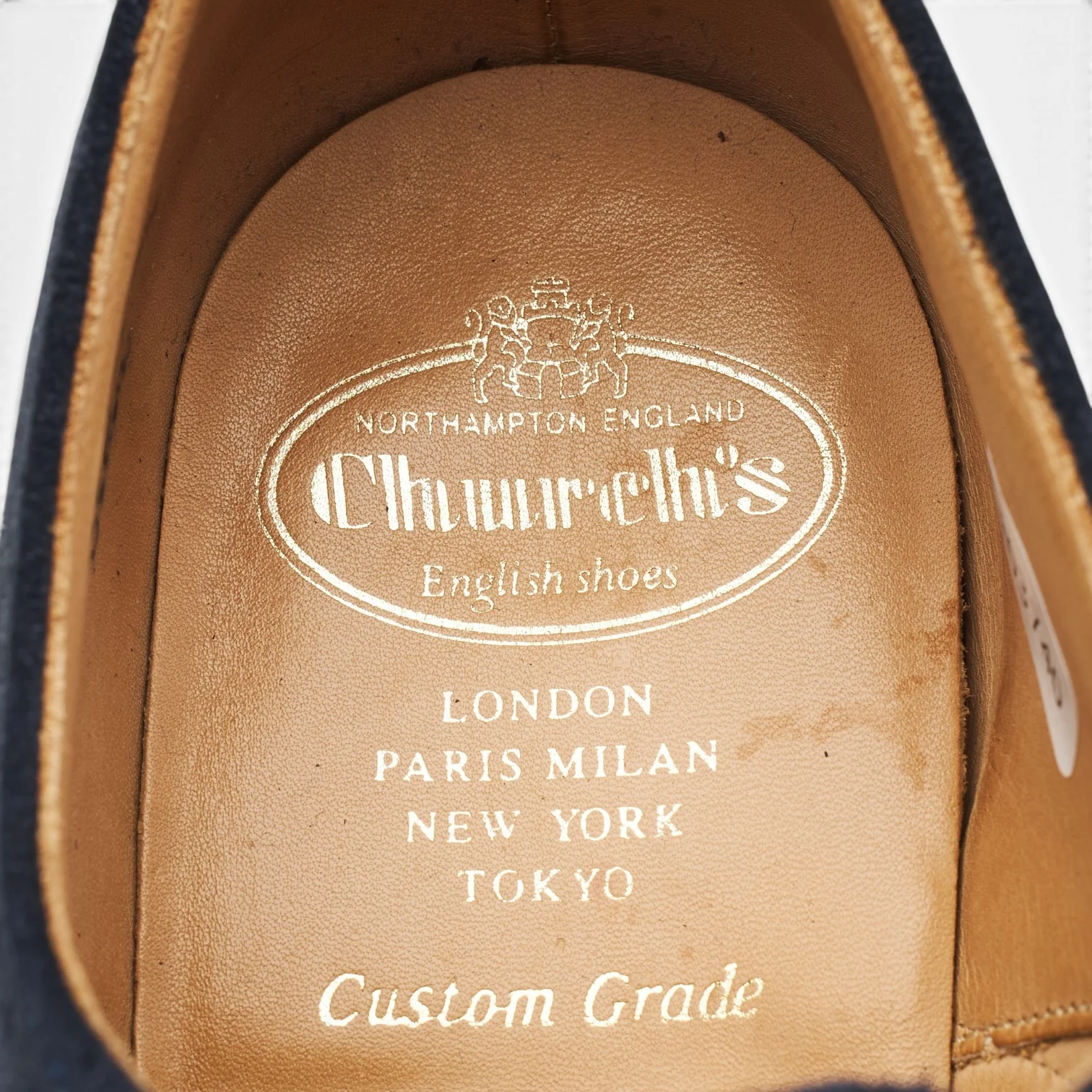 'Berlin' Navy Blue Suede Oxford Brogues UK 8 G - Image 6