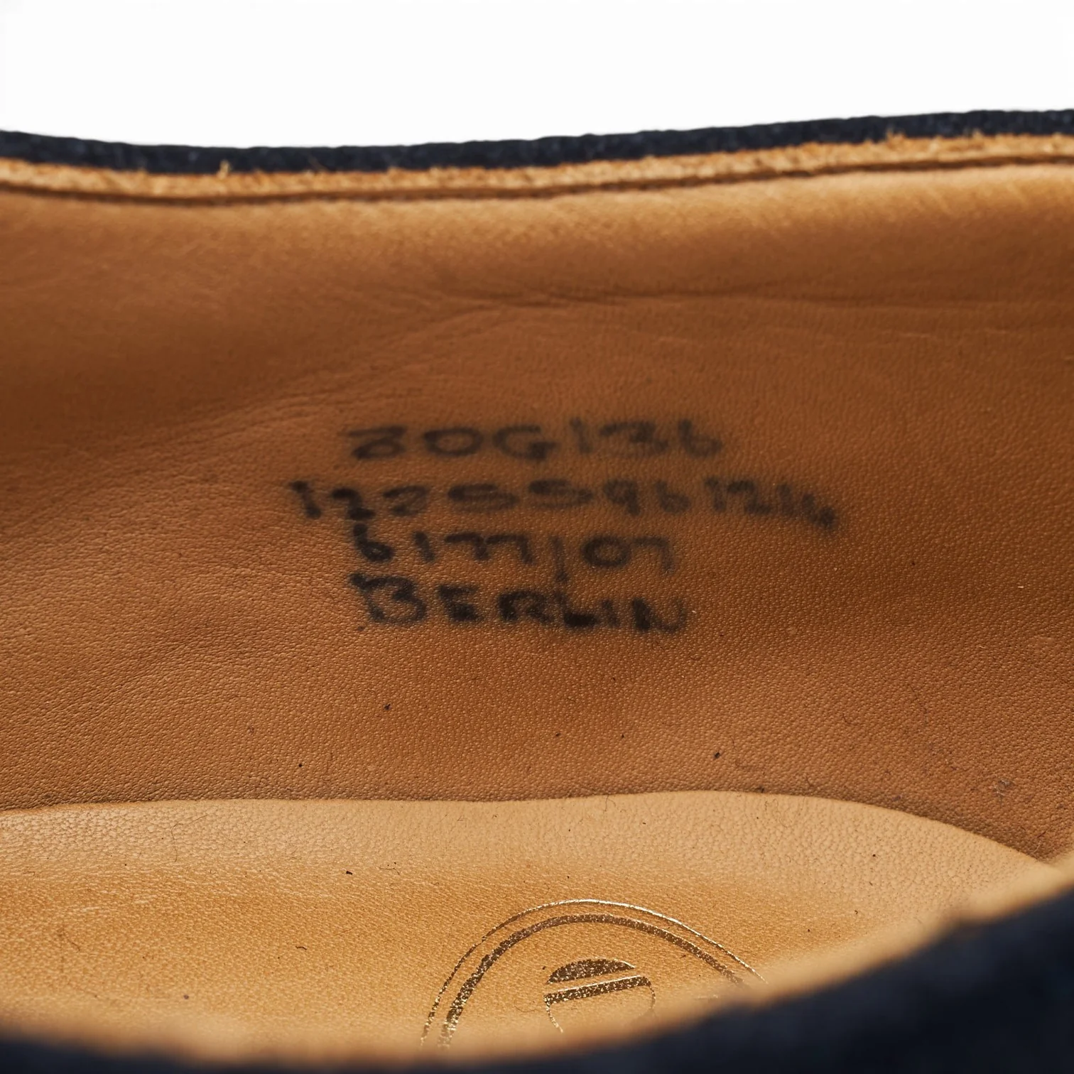 'Berlin' Navy Blue Suede Oxford Brogues UK 8 G - Image 7