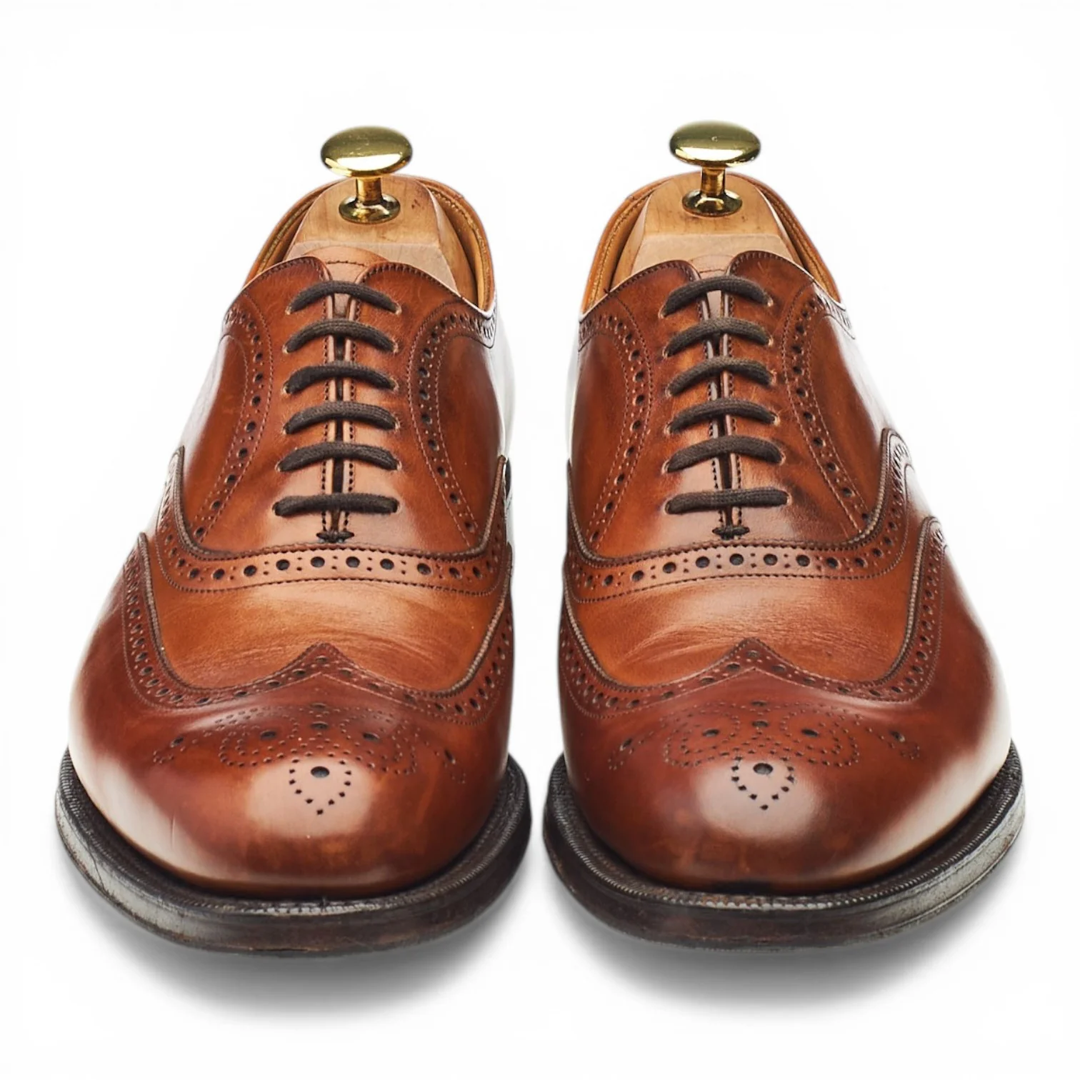 'Berlin' Tan Brown Leather Brogues UK 8 G - Image 2