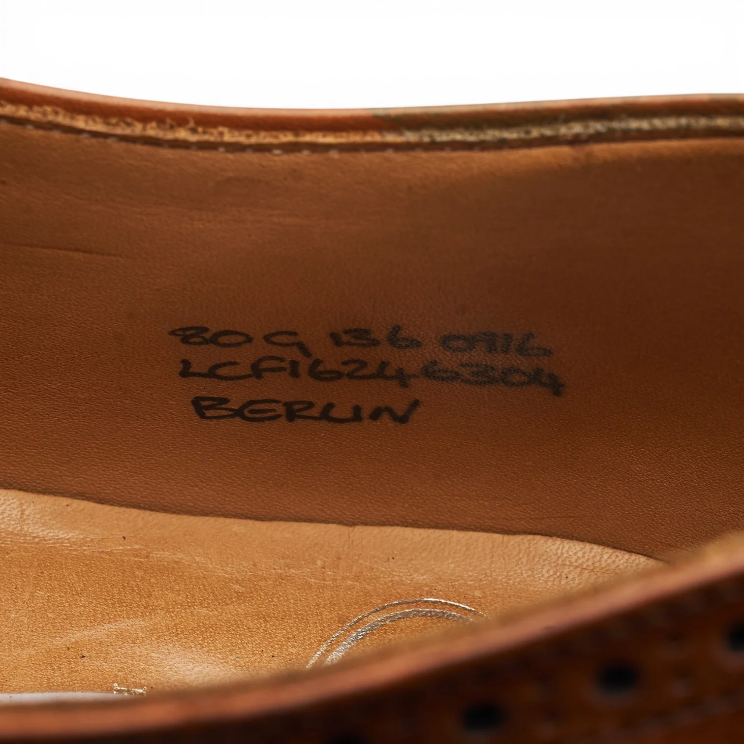 'Berlin' Tan Brown Leather Brogues UK 8 G - Image 7