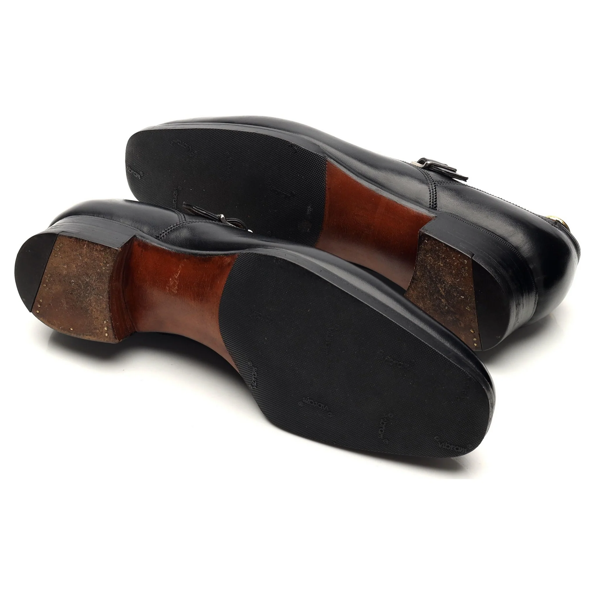 Bespoke Black Leather Monk Strap UK 6 / UK 6.5 E - Image 5