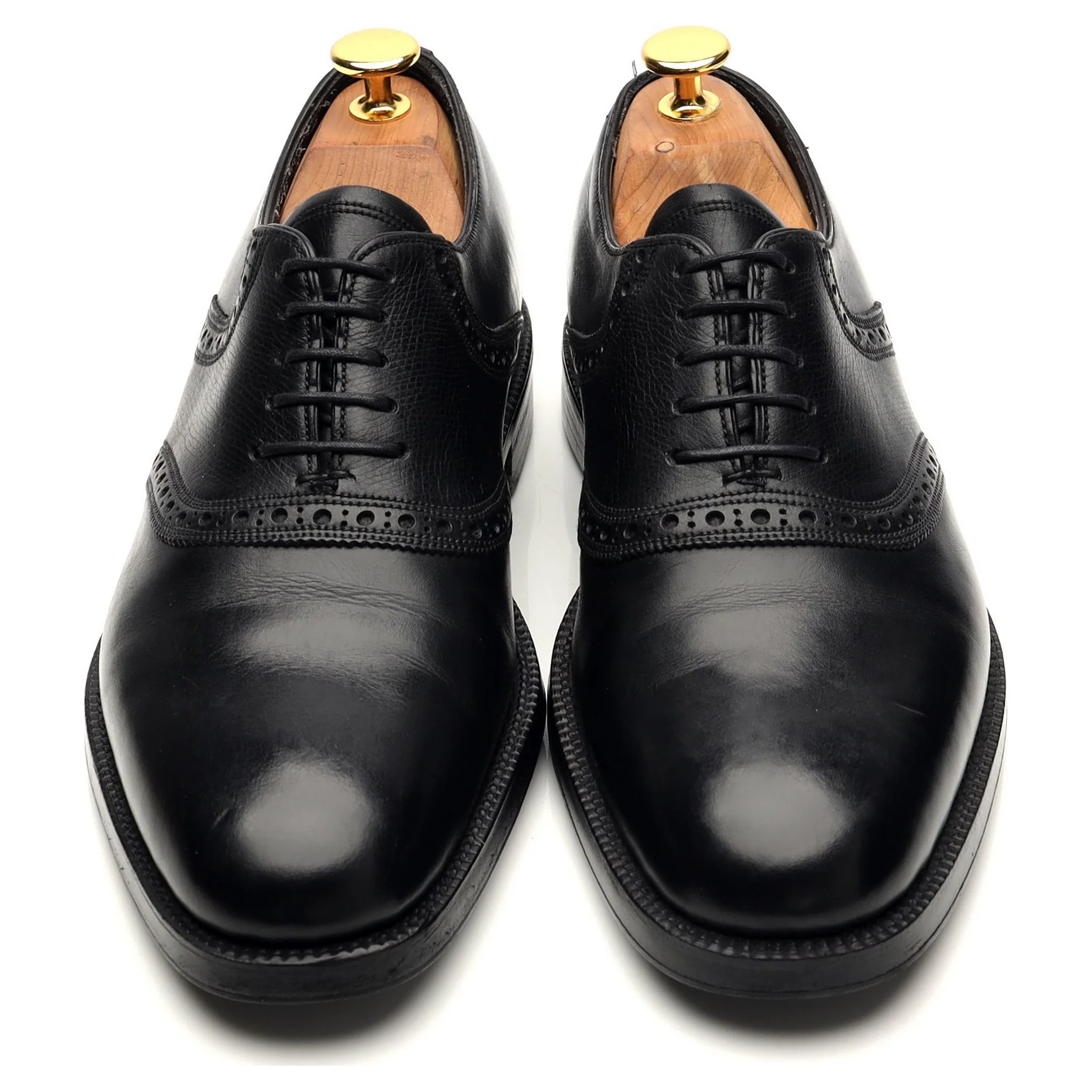 Bespoke Black Leather Saddle Oxford UK 6 / UK 6.5 E - Image 2