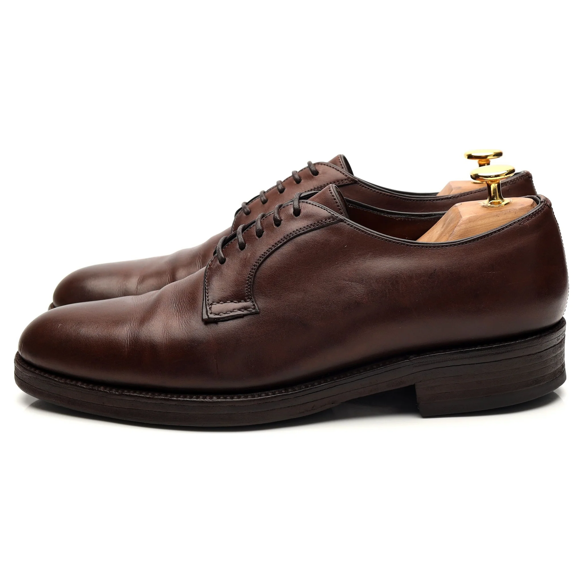 Bespoke Dark Brown Leather Derby UK 6 / UK 6.5 E - Image 3