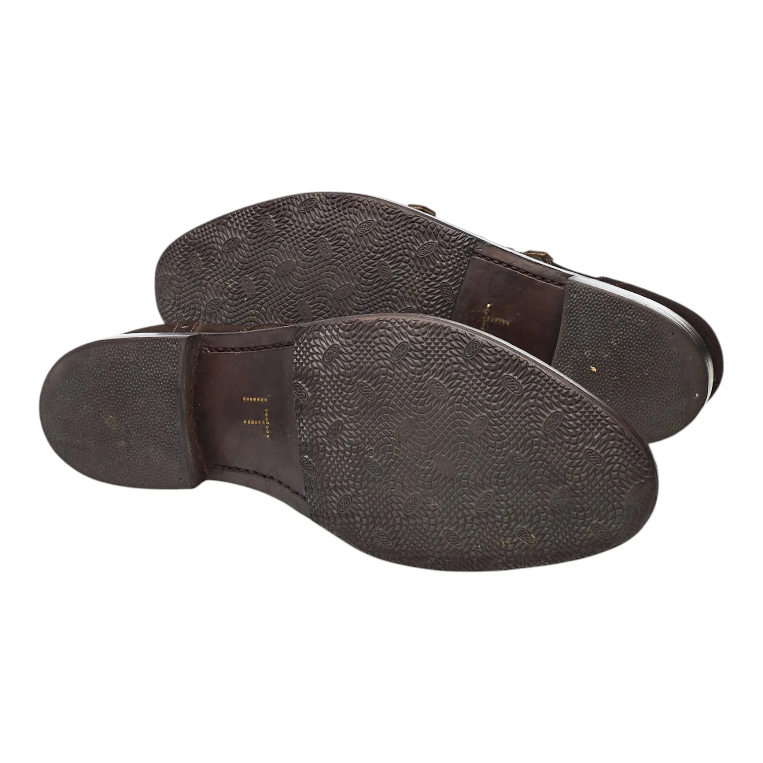 Bespoke Dark Brown Suede Double Monk Strap UK 8.5 F - Image 5