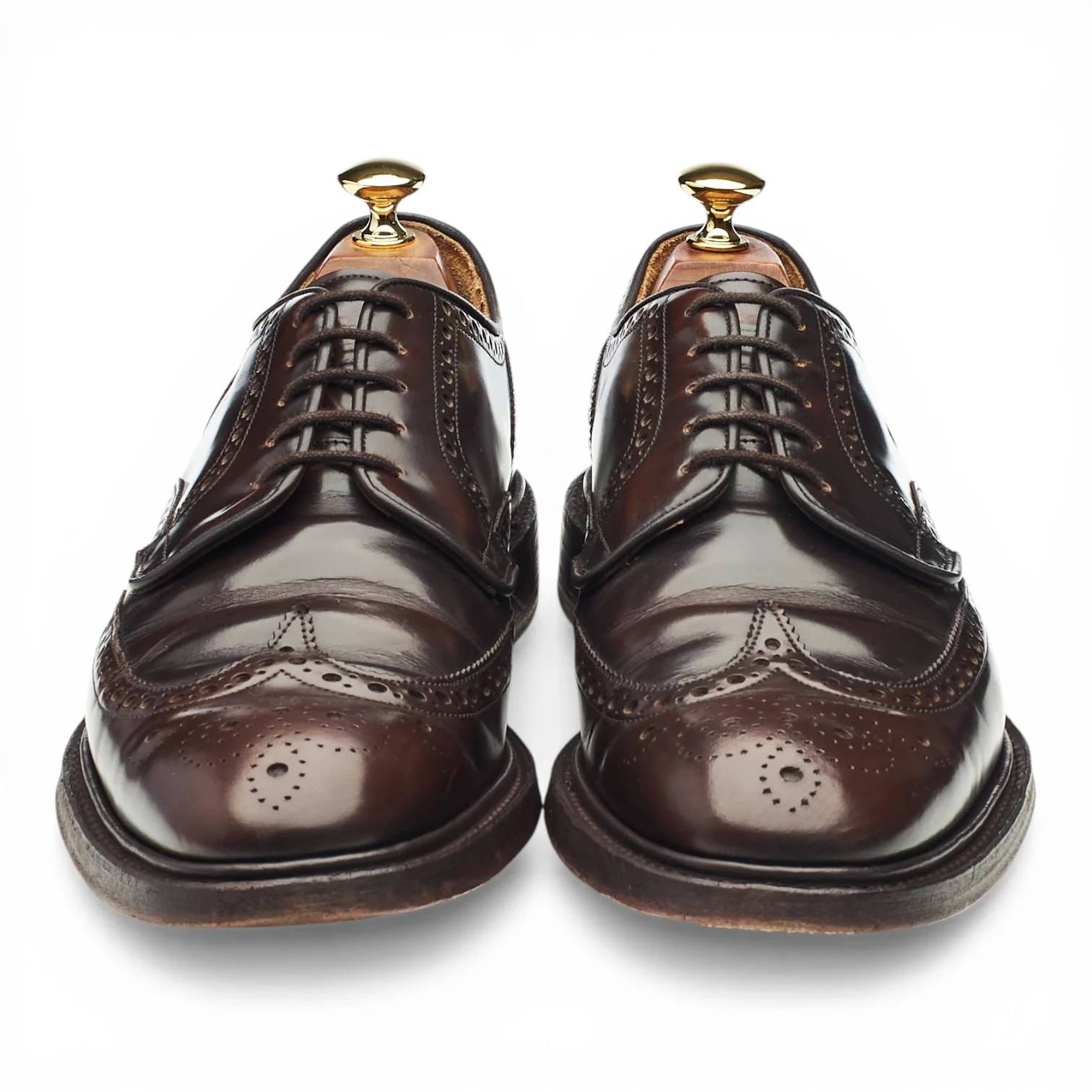 'Bexhill' Dark Brown Leather Derby Brogues UK 9.5 F - Image 2