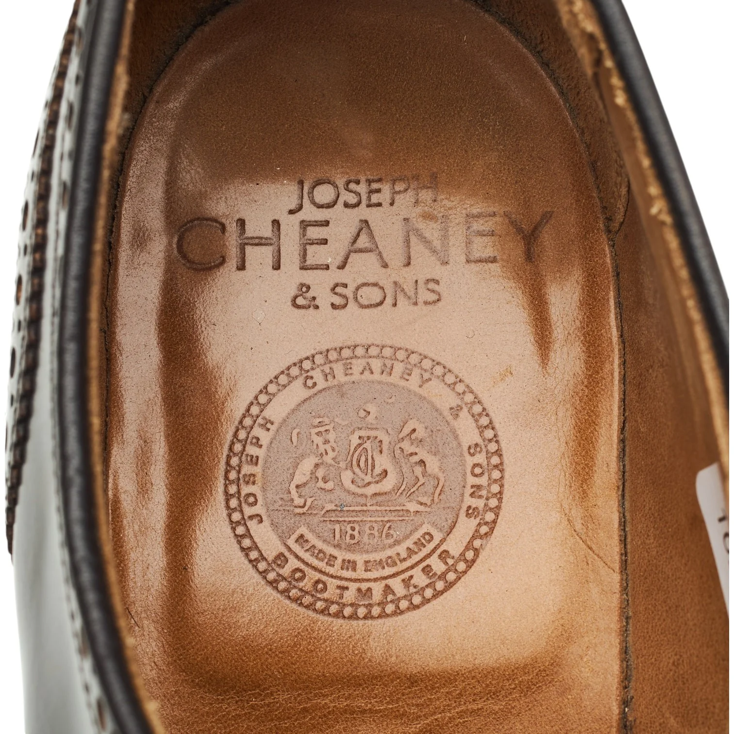 'Bexhill' Dark Brown Leather Derby Brogues UK 9.5 F - Image 6