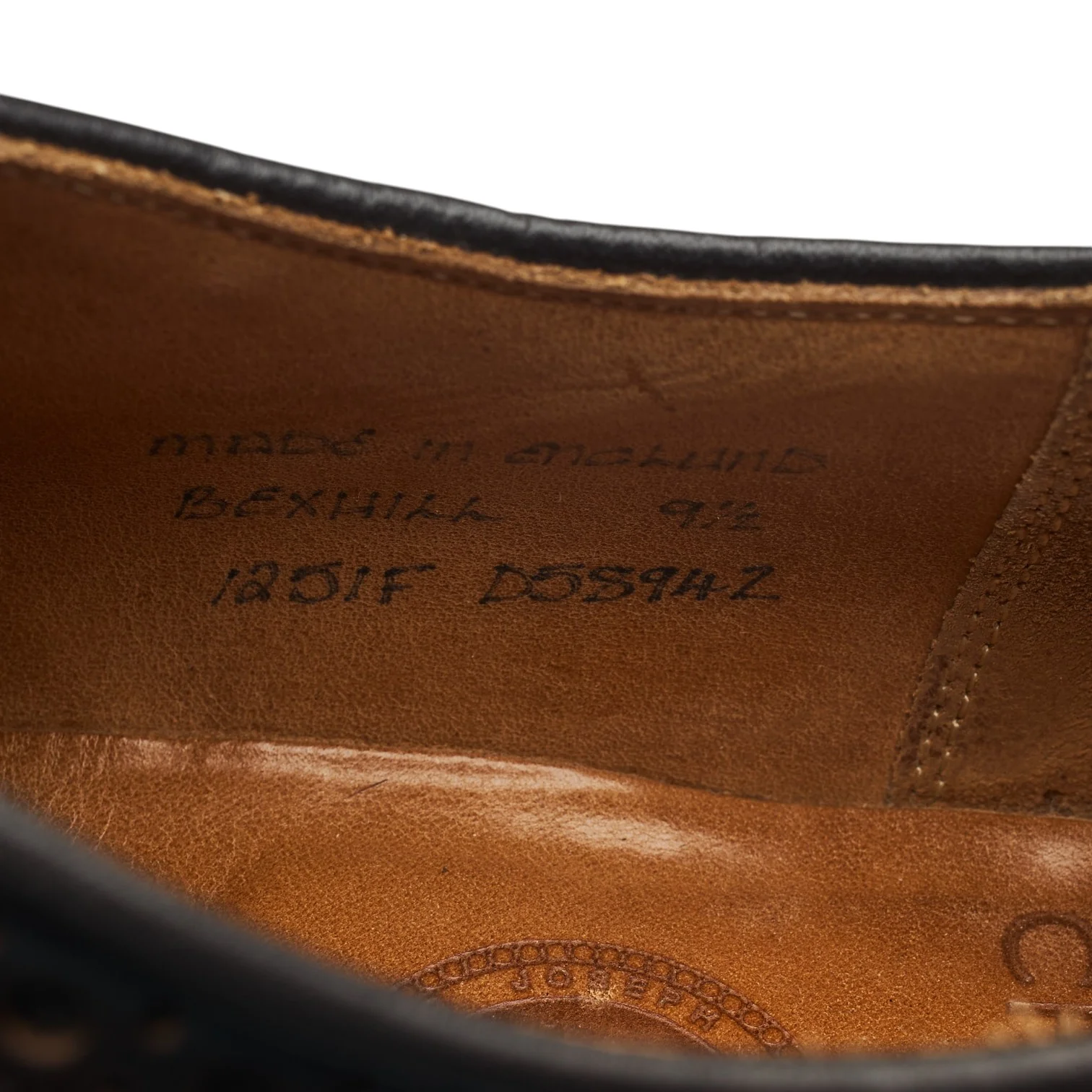 'Bexhill' Dark Brown Leather Derby Brogues UK 9.5 F - Image 7