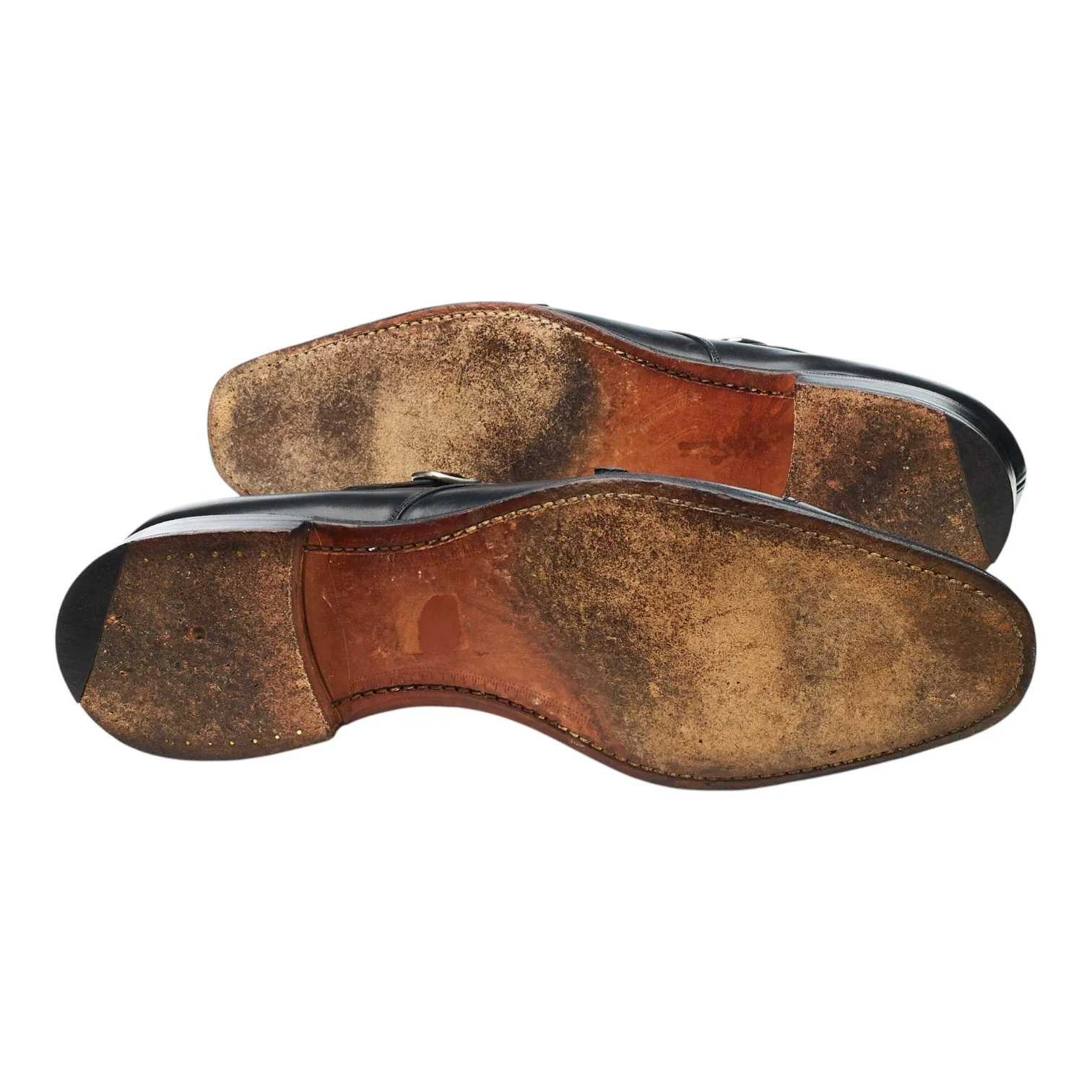 'Bicester' Black Leather Double Monk Strap UK 9 F - Image 5