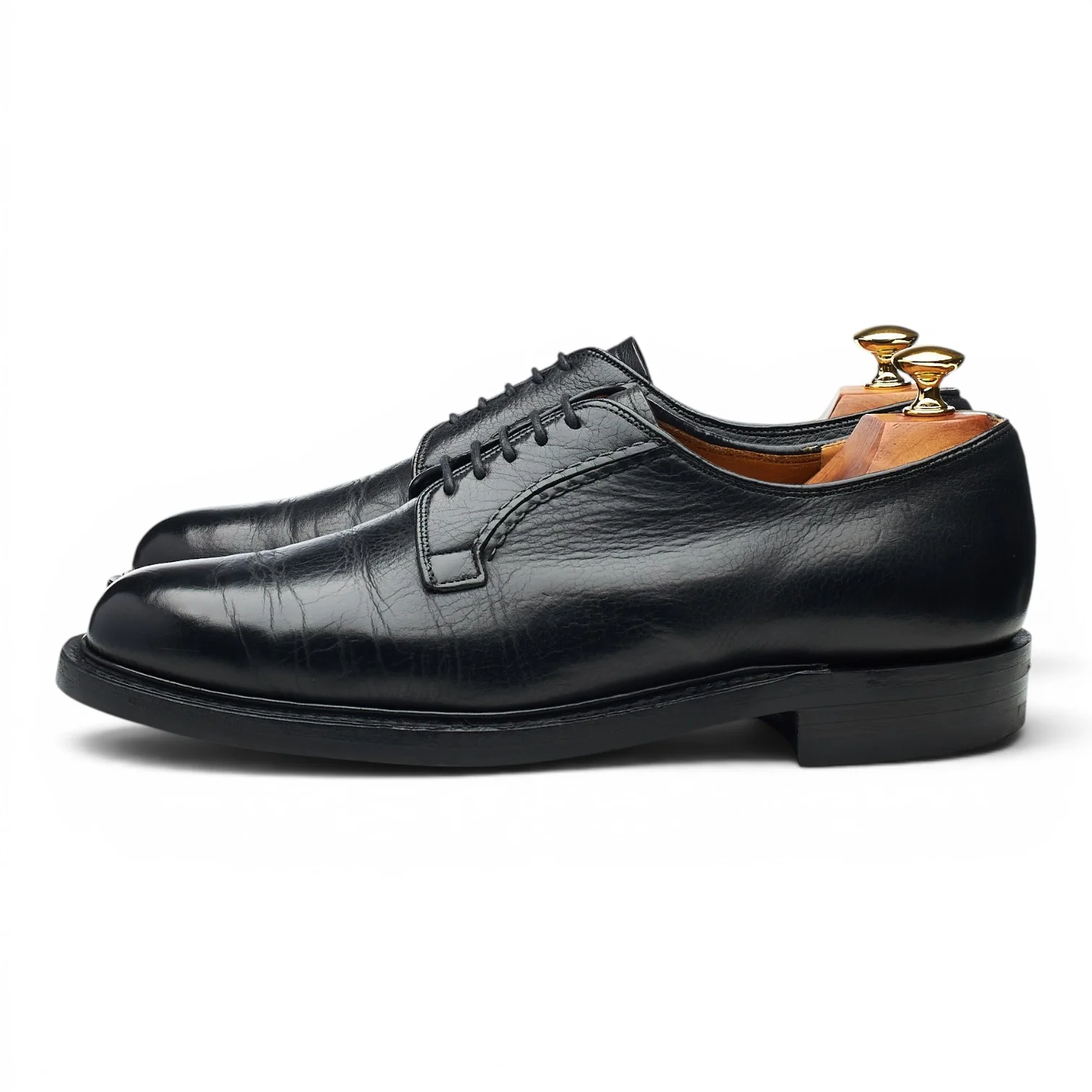Black Grain Leather Derby UK 9 F - Image 3