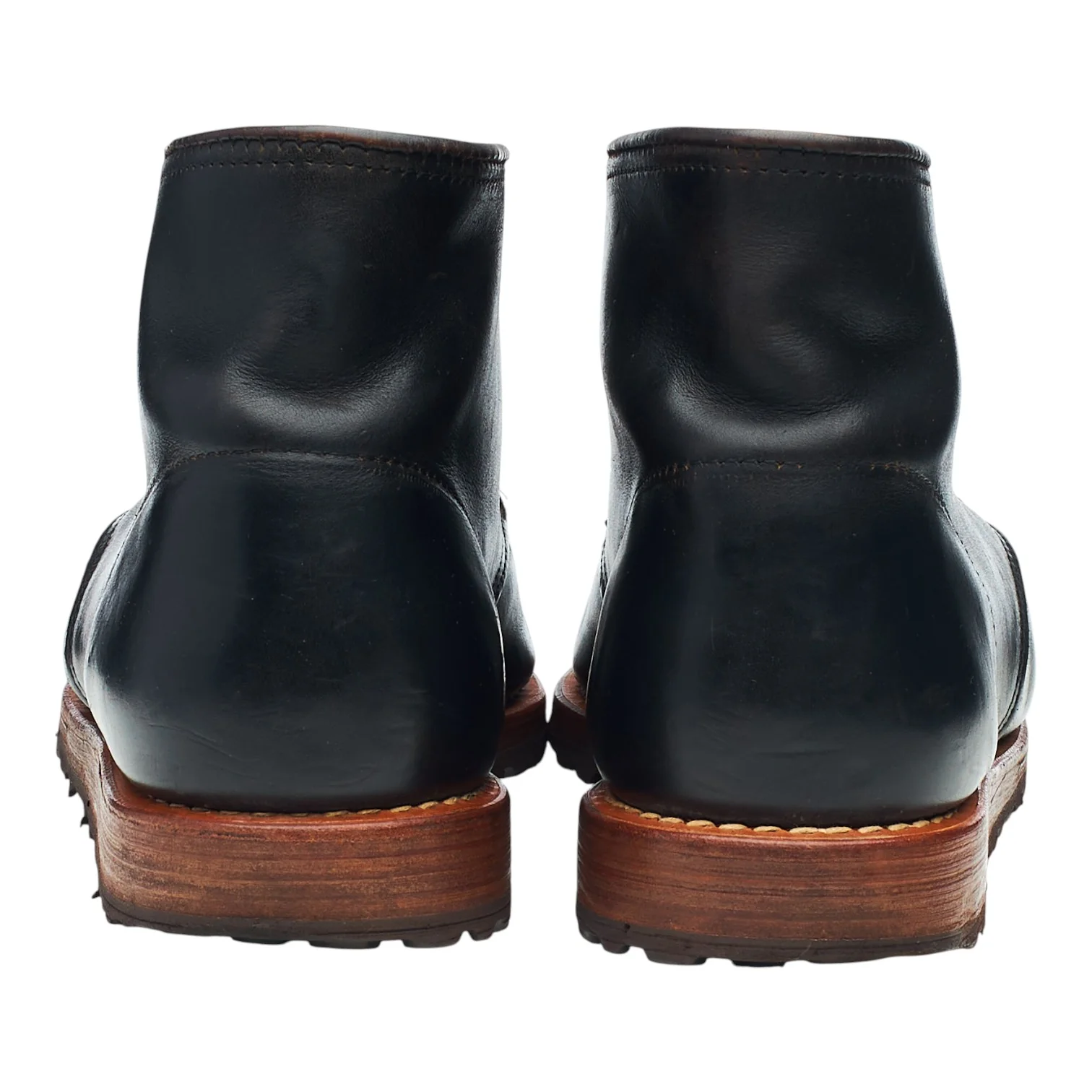 Black Leather Chukka Boots UK 7.5 US 8 E - Image 4