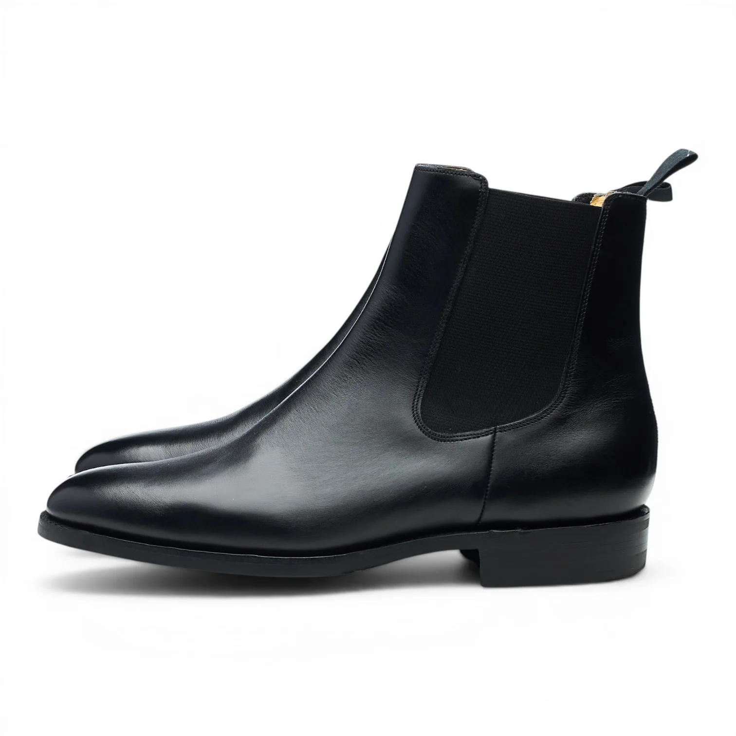 Black Leather Chelsea Boots UK 7.5 G - Image 3