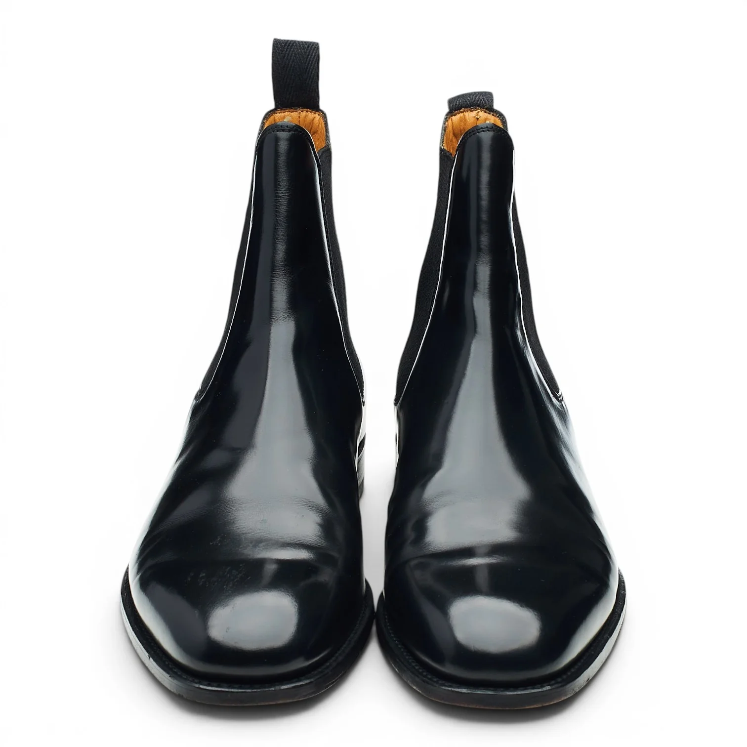 Black Leather Chelsea Boots UK 9 G - Image 2