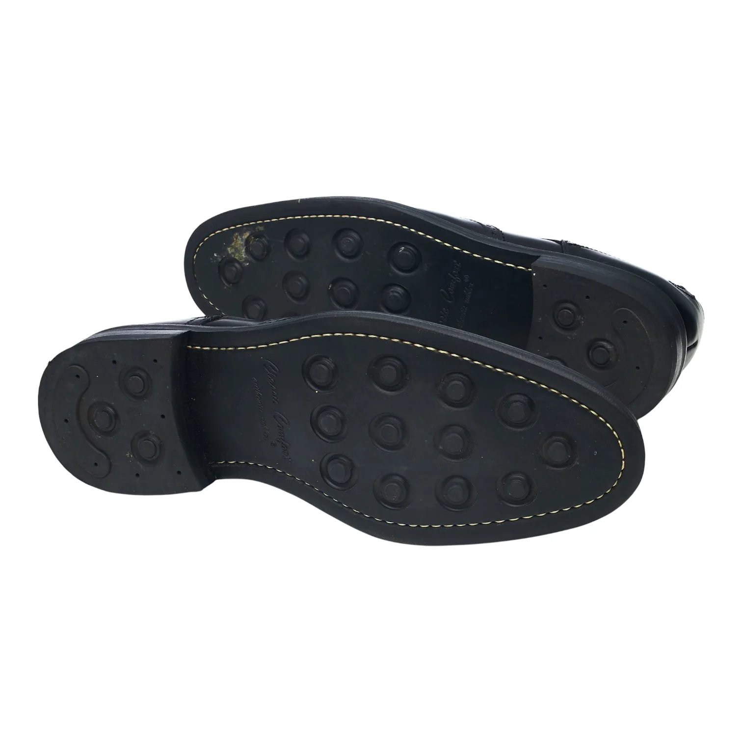 Black Leather Derby Brogues UK 7 F - Image 5