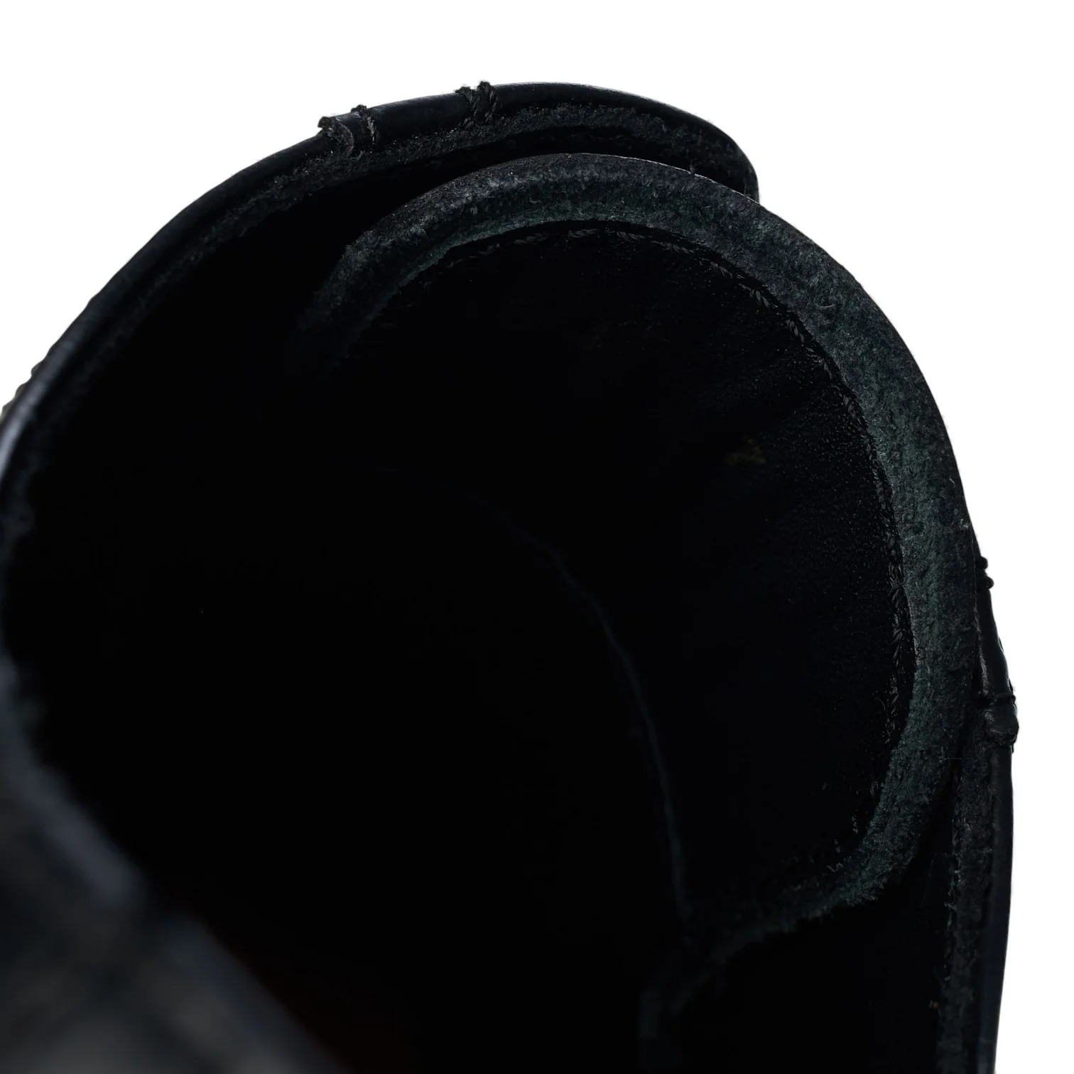 Black Leather Derby Brogues UK 7 F - Image 7