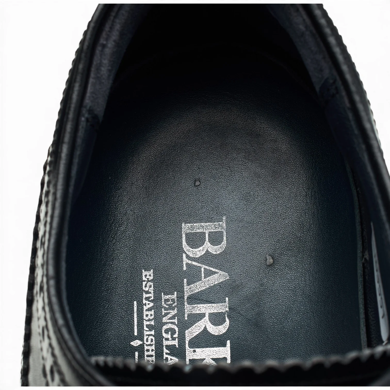 Black Leather Derby Brogues UK 8 F - Image 6