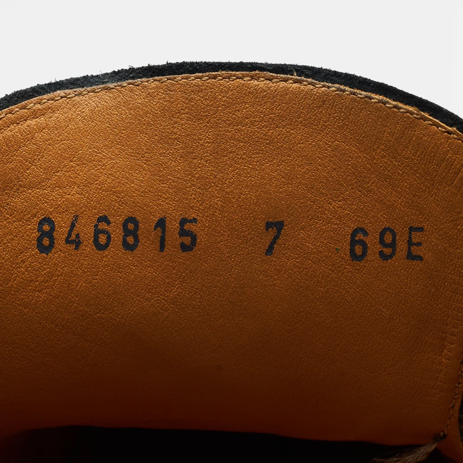 Black Leather Derby UK 7 E - Image 7