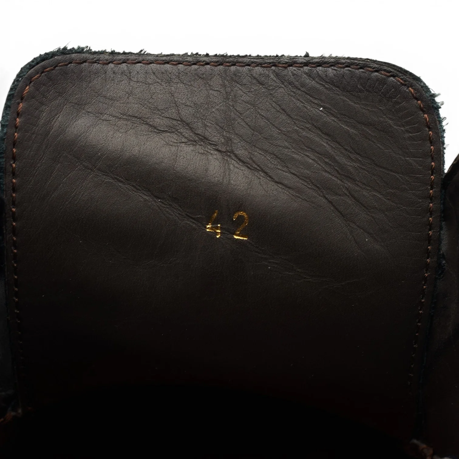 Black Leather Derby UK 8 EU 42 - Image 7