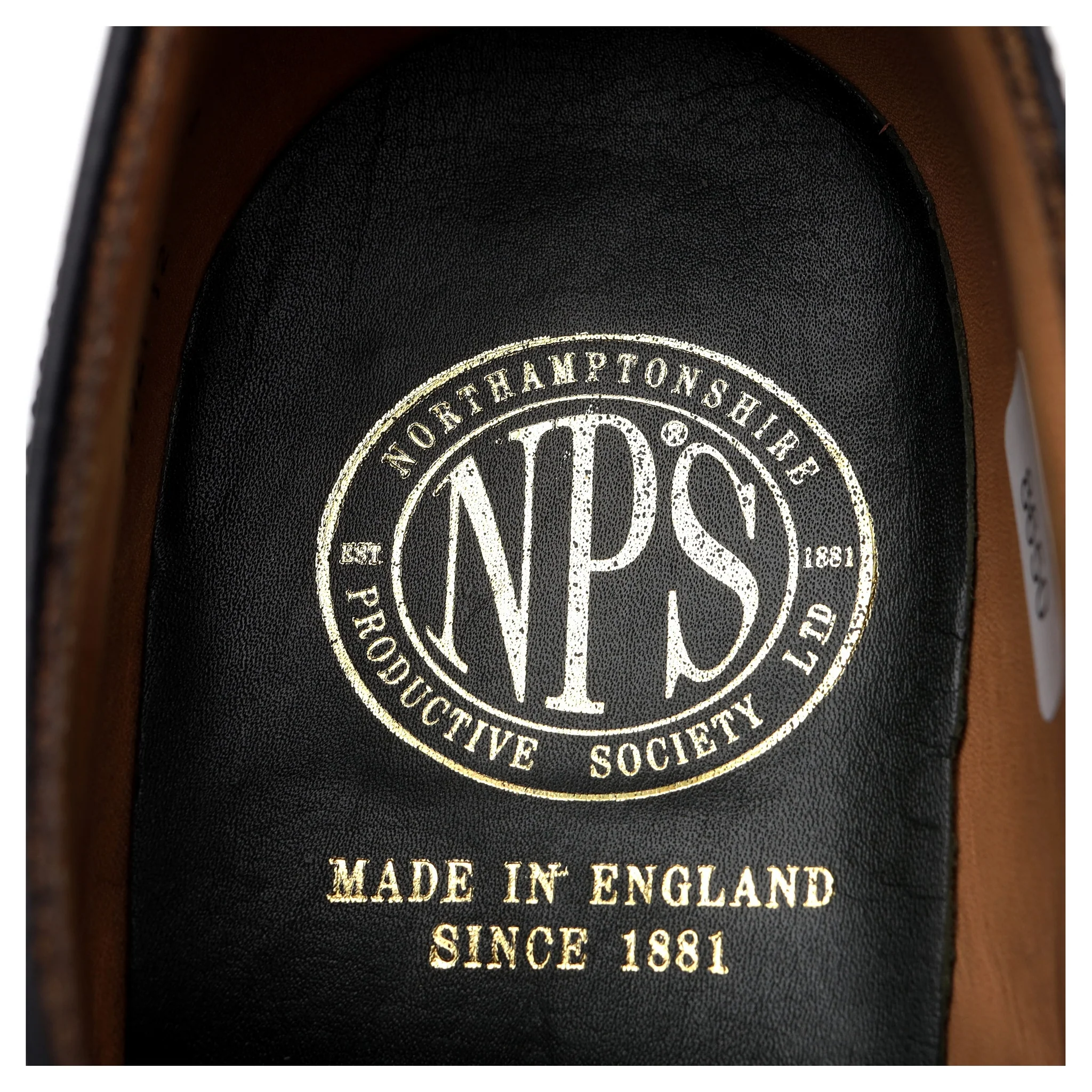Black Leather Cap Toe Derby UK 8 - Image 6