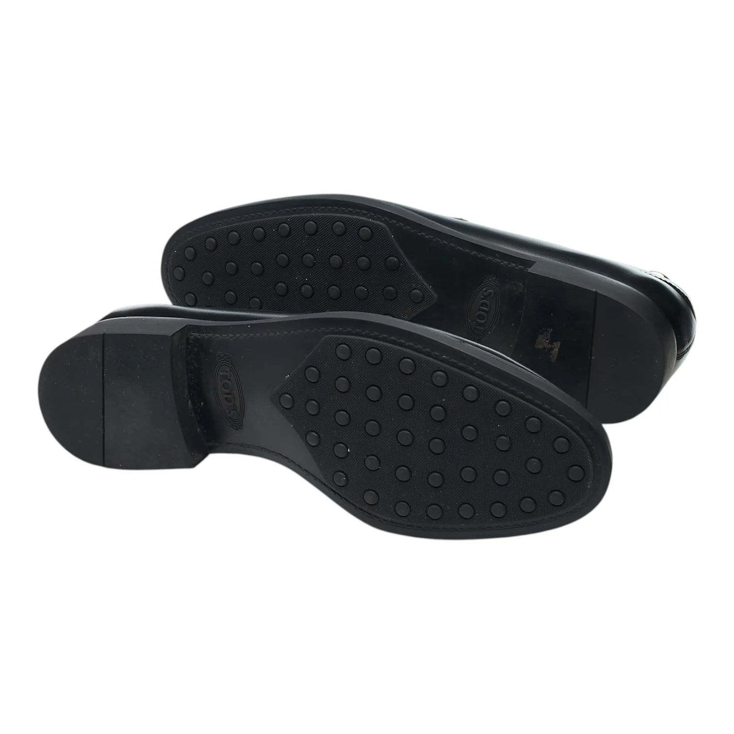 Black Leather Loafers UK 6.5 - Image 5