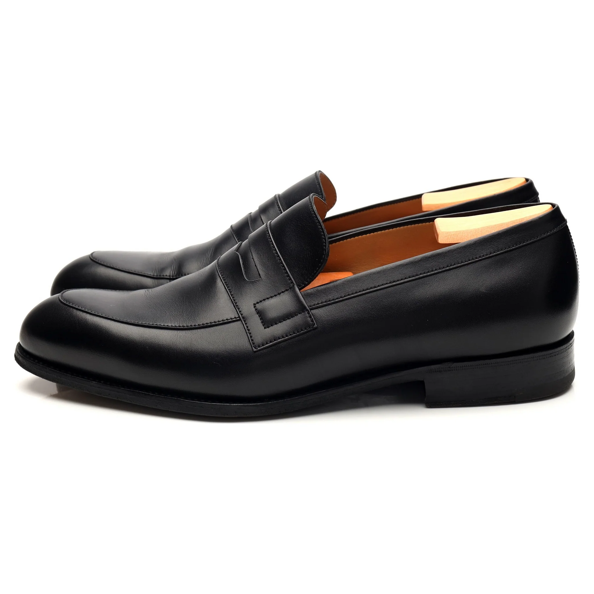 'Eton' Black Leather Loafer 7 E UK 7.5 - Image 3