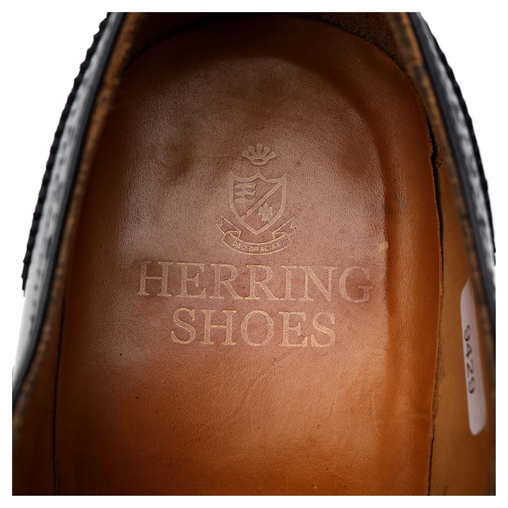 Black Leather Oxford Brogues UK 6 F - Image 6