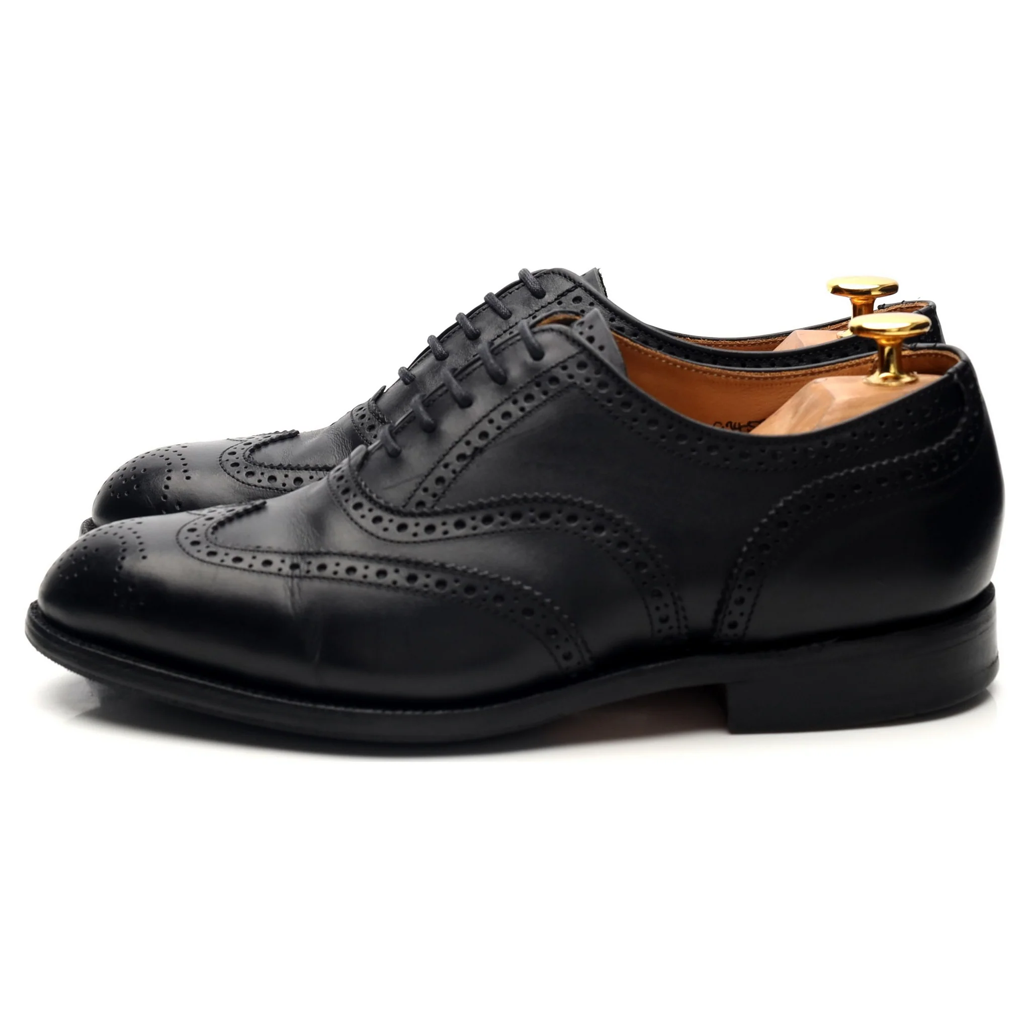 'Epsom' Black Leather Oxford Brogues UK 6 - Image 3