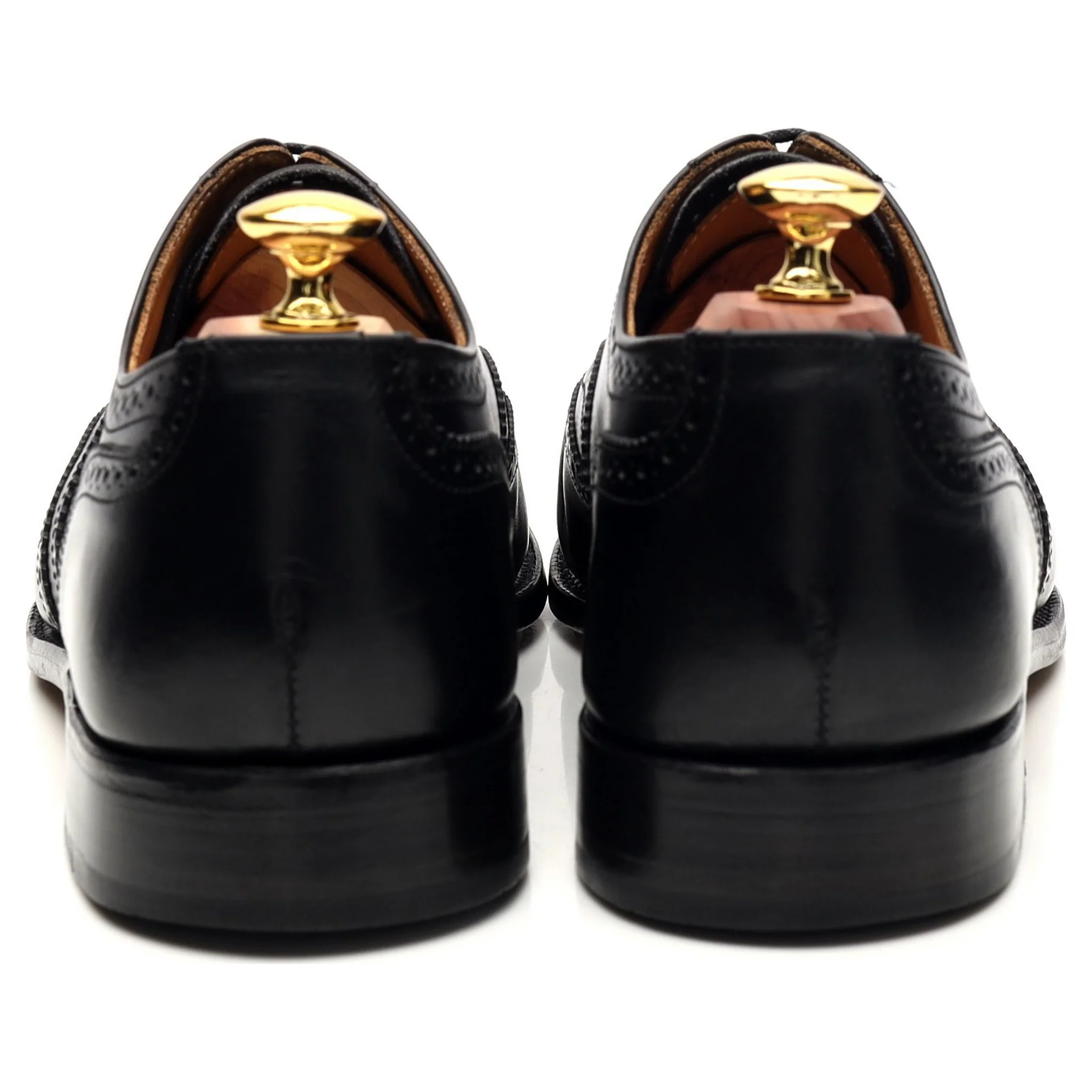 'Epsom' Black Leather Oxford Brogues UK 7 - Image 4