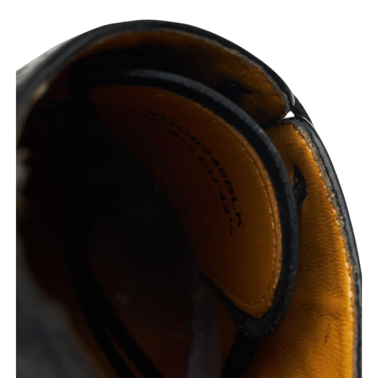 Black Leather Oxford Brogues UK 8.5 - Image 7